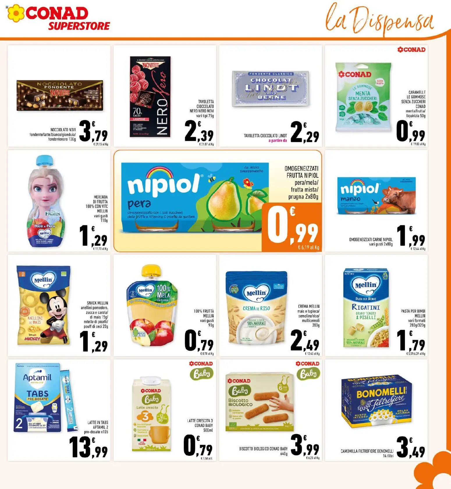 Volantino Conad del 14.01.2026 | Pagina: 17 | Prodotti: Cioccolato, Latte, Pasta, Mais