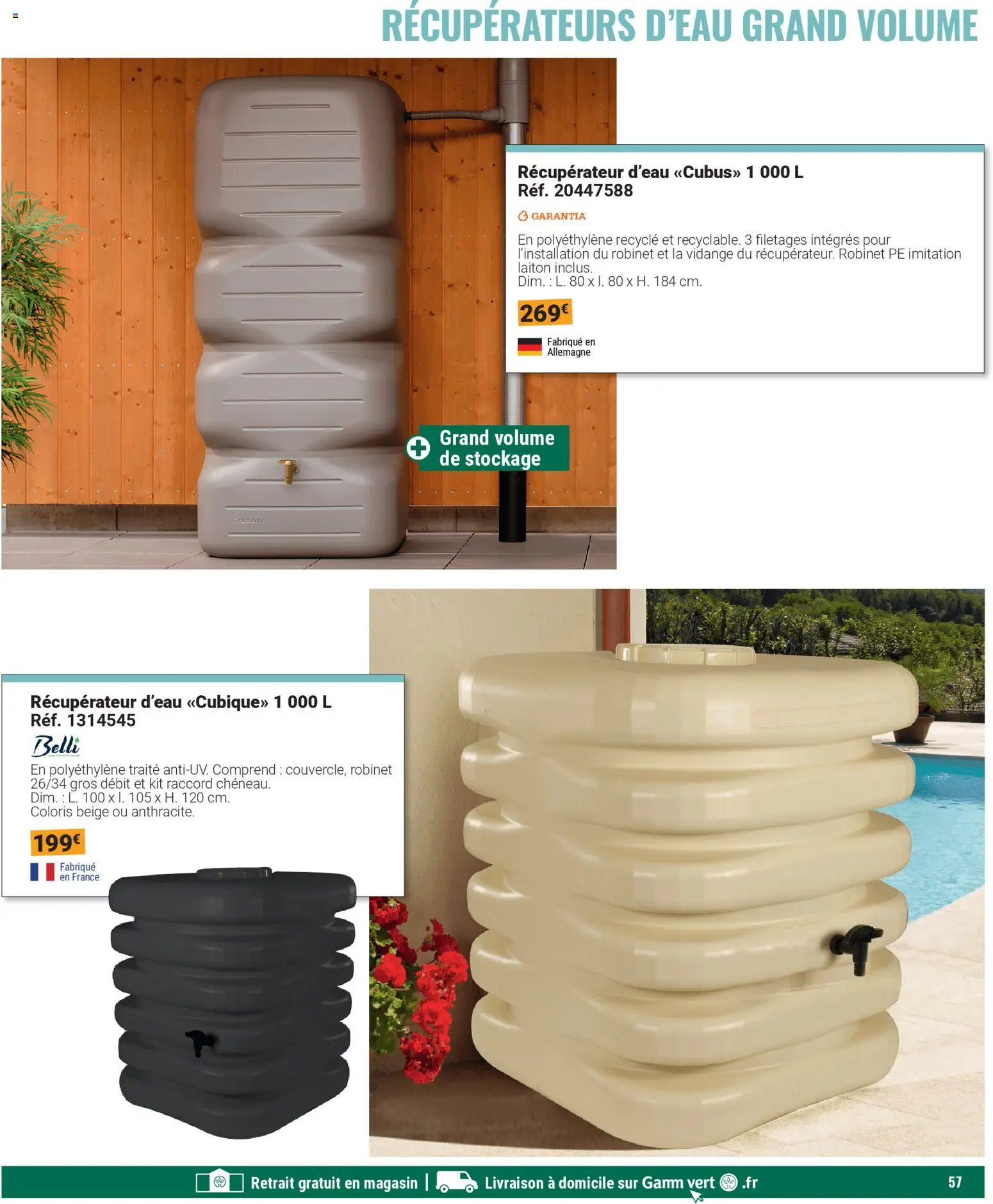 {H1} | Page: 57 | Produits: Robinet, Récupérateur d'eau