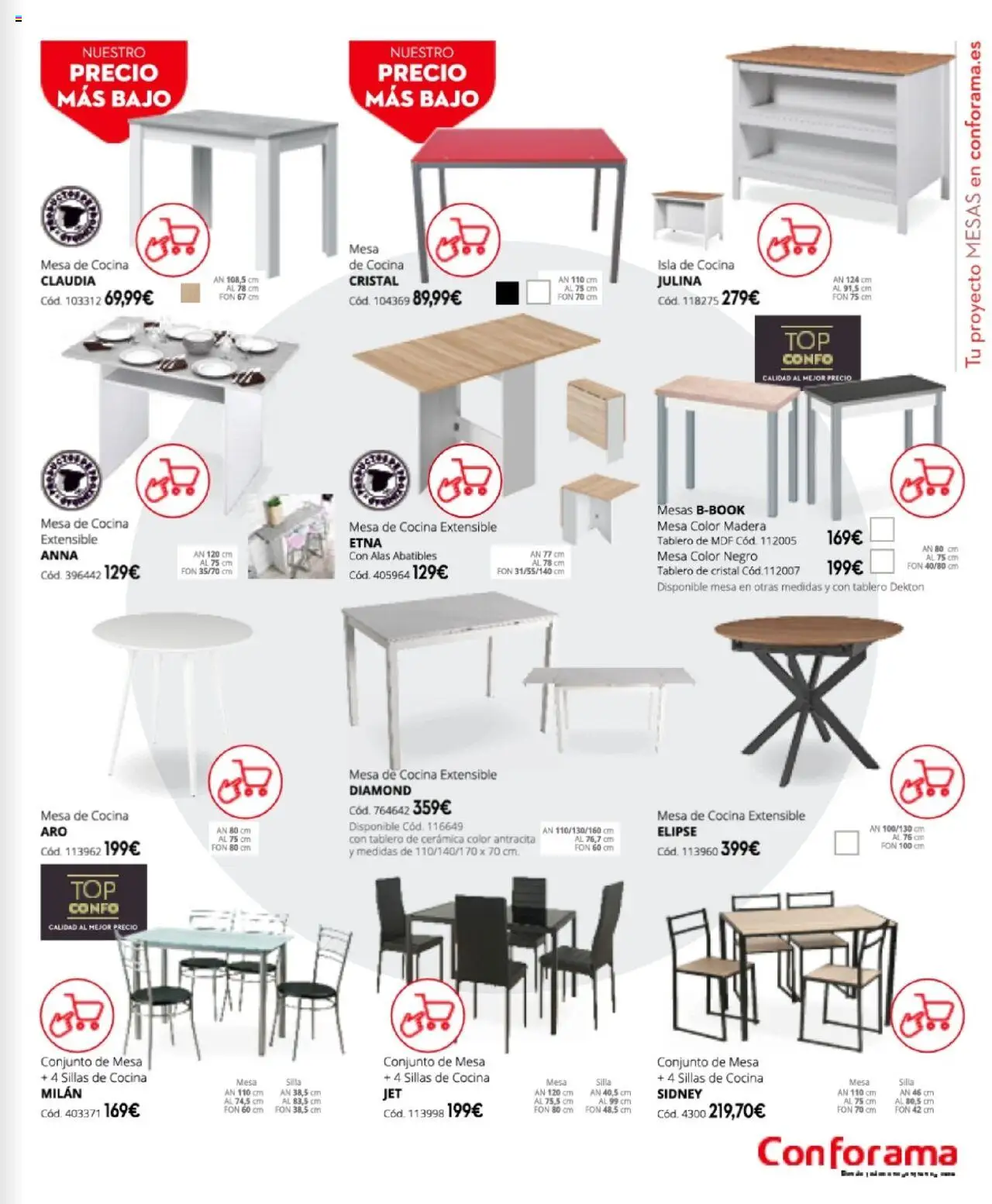 Conforama - Folleto │ válido desde el 27.03.2025 | Página: 77 | Productos: Cocina, Mesa, Silla