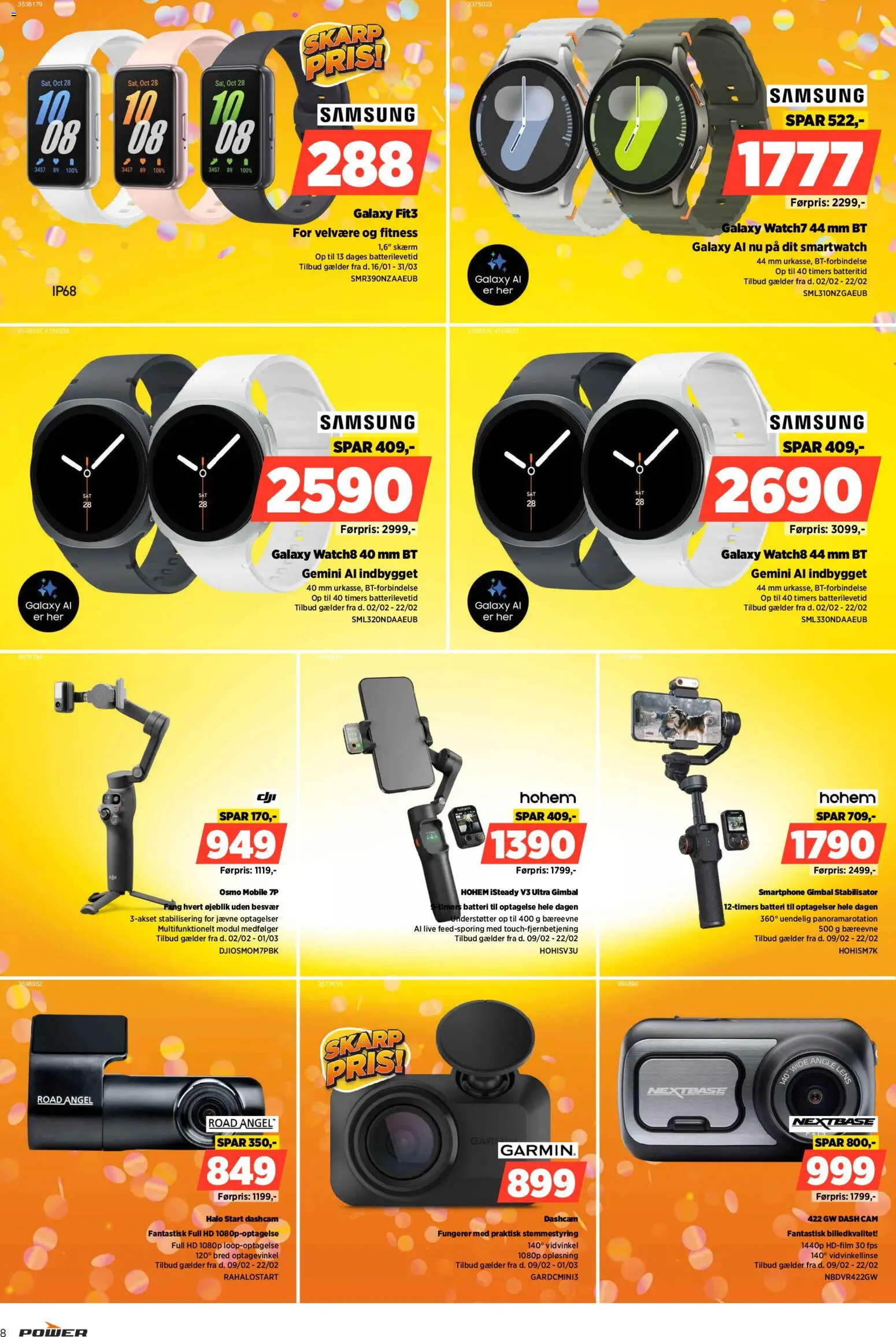 Power tilbudsavis – gyldig fra 20.02.2026 | Side: 8 | Produkter: Skærm, Smartphone, Batteri, Smartwatch