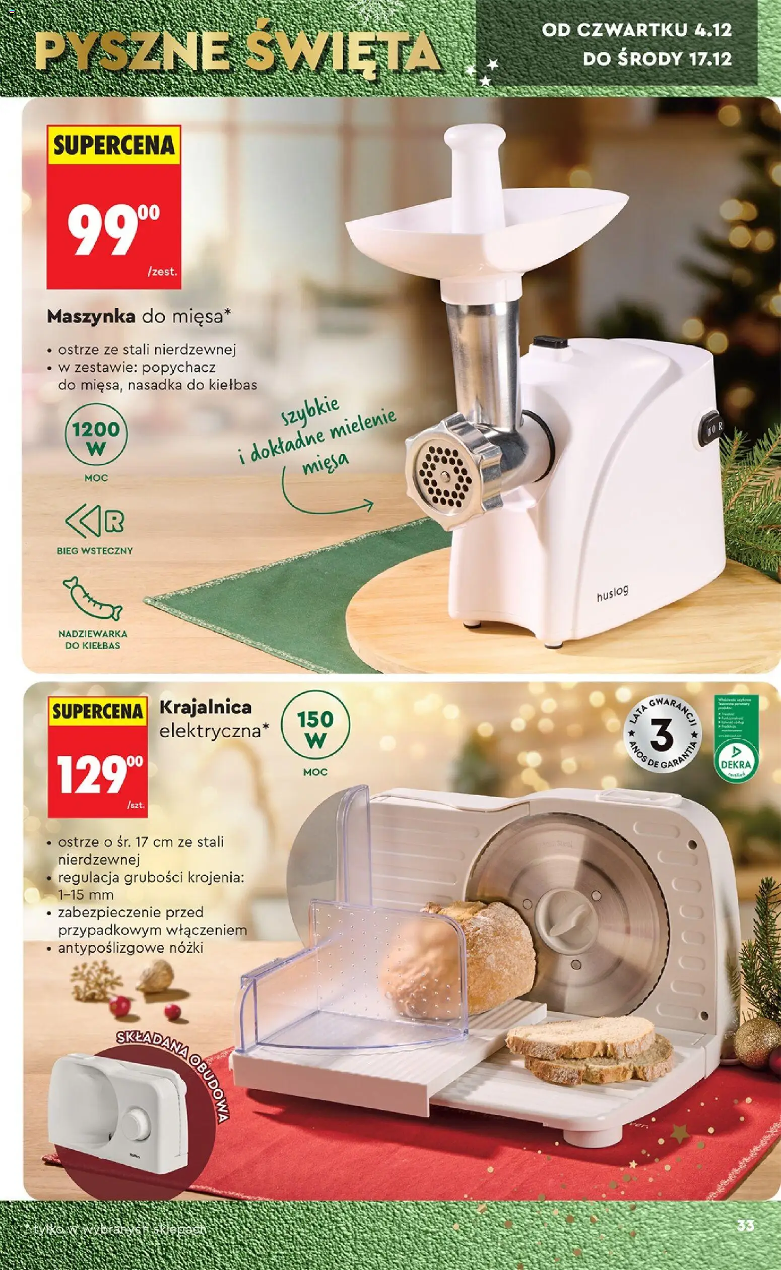 Biedronka gazetka - Hity i inspiracje od 29.11.2025 | Strona: 33 | Produkty: Krajalnica