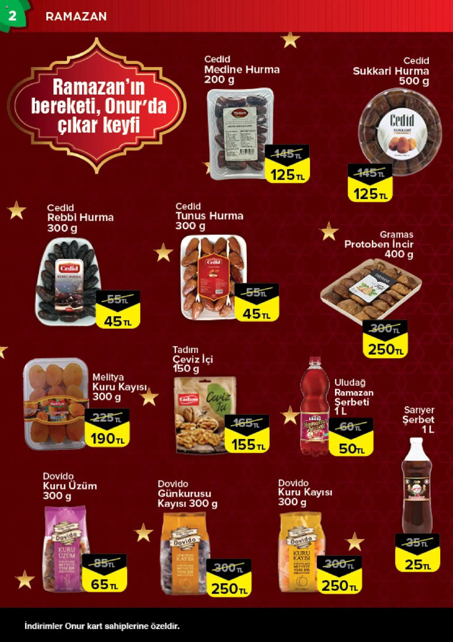 Onur Market Katalog - Bursa - 10.02.2026 tarihinden itibaren geçerlidir | Sayfa: 2