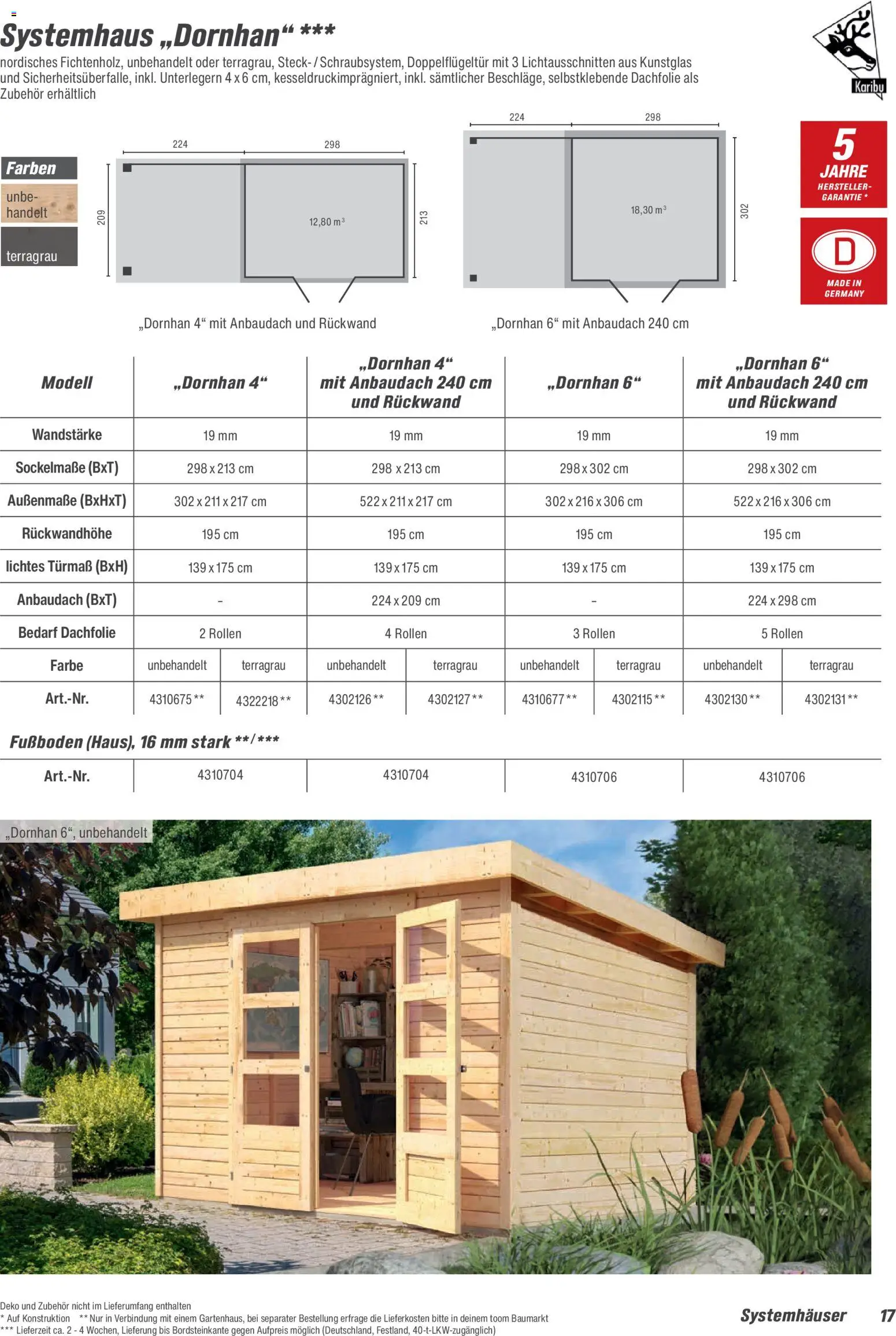 Toom Baumarkt Gartenhäuser & Carports 2026 – gültig ab 20.02.2026 | Seite: 17