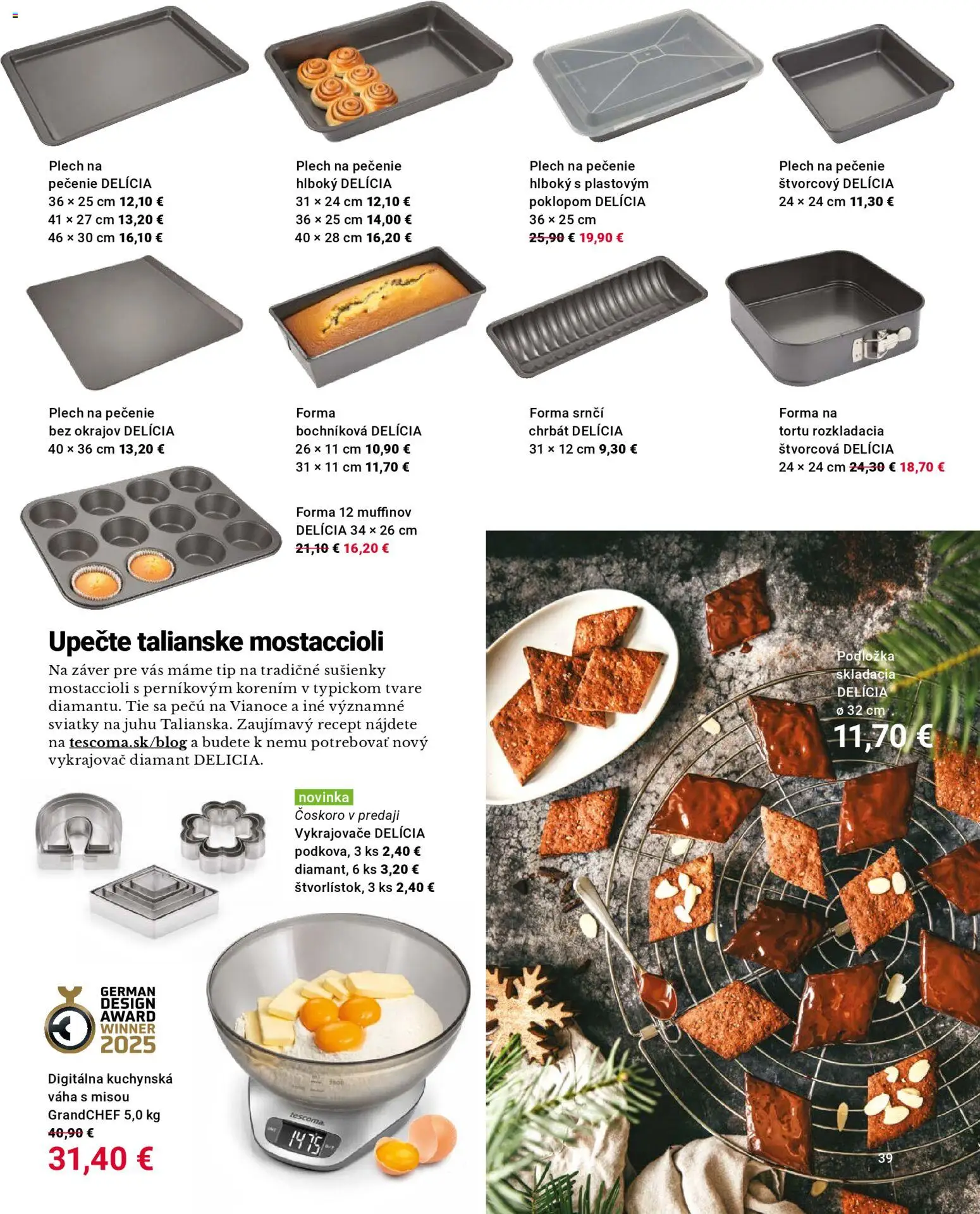 Nové TESCOMA akcie – leták je platný od 01.11.2025 | Strana: 39 | Produkty: Váha