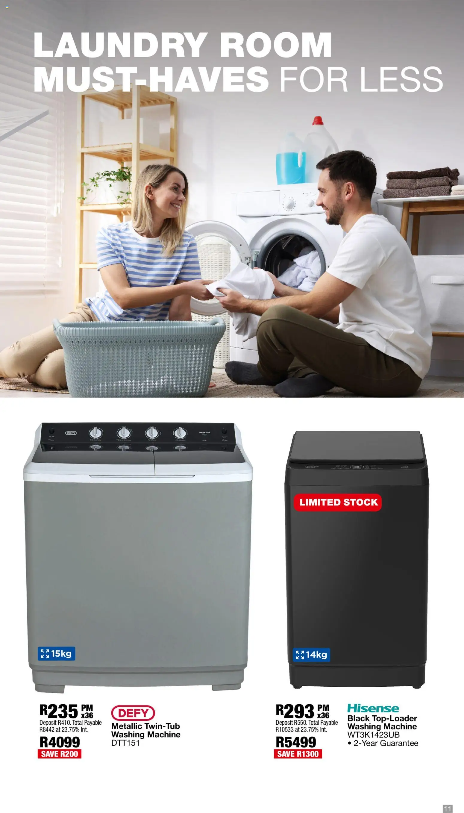 New OK Furniture catalogue – valid from 02.03.2026 | Page: 11 | Products: Washing machine, Stock