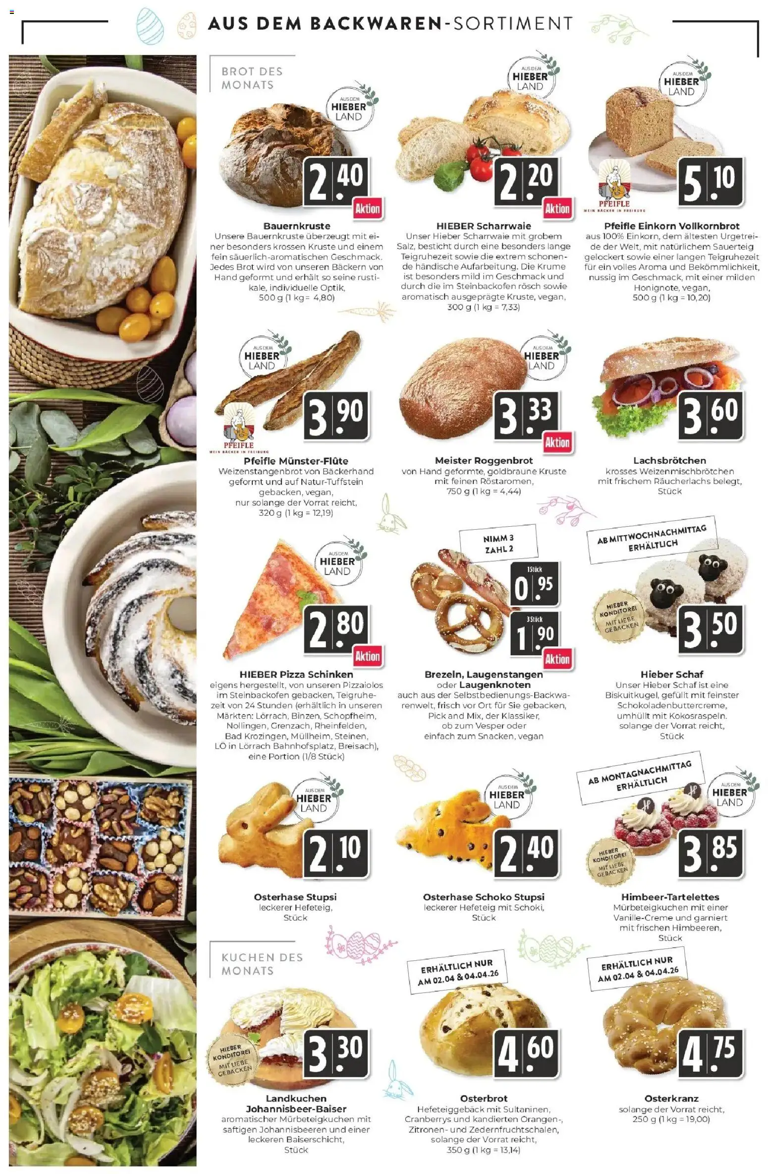 Angebote – gültig ab 30.03.2026 | Seite: 10 | Produkte: Orangen, Räucherlachs, Brot, Pizza