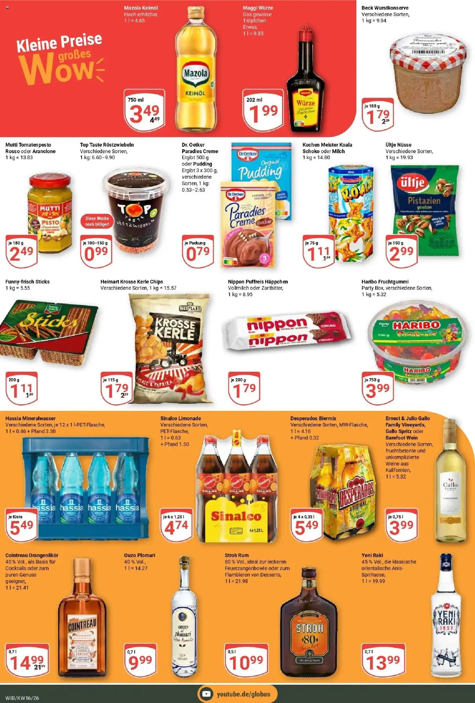Globus Prospekt Wiesbaden-Nordenstadt	 – gültig ab 12.04.2026 | Seite: 4 | Produkte: Sinalco, Rum, Mineralwasser, Creme
