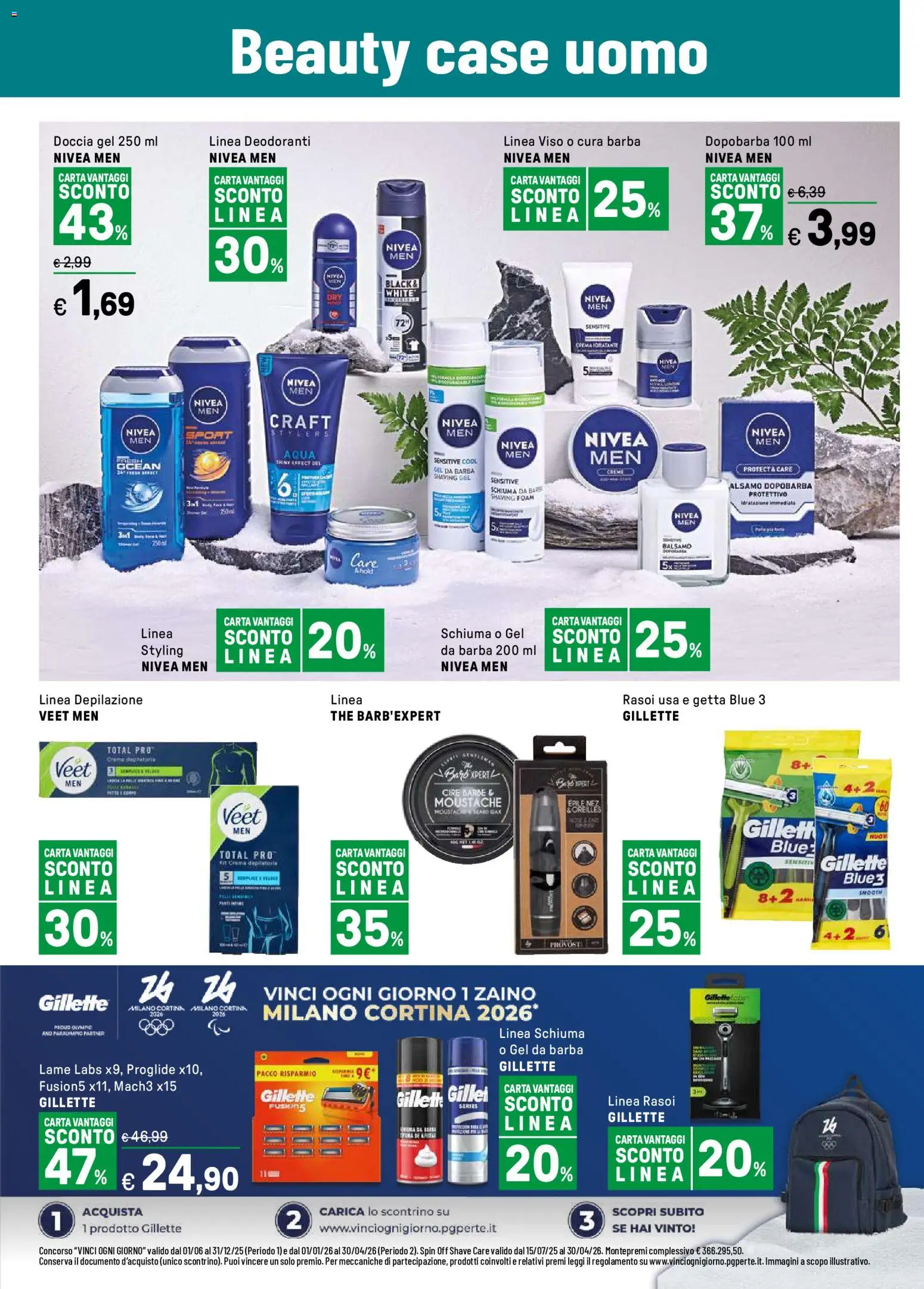 Volantino Iper del 19.01.2026 | Pagina: 11 | Prodotti: Dopobarba, Crema depilatoria, Zaino, The