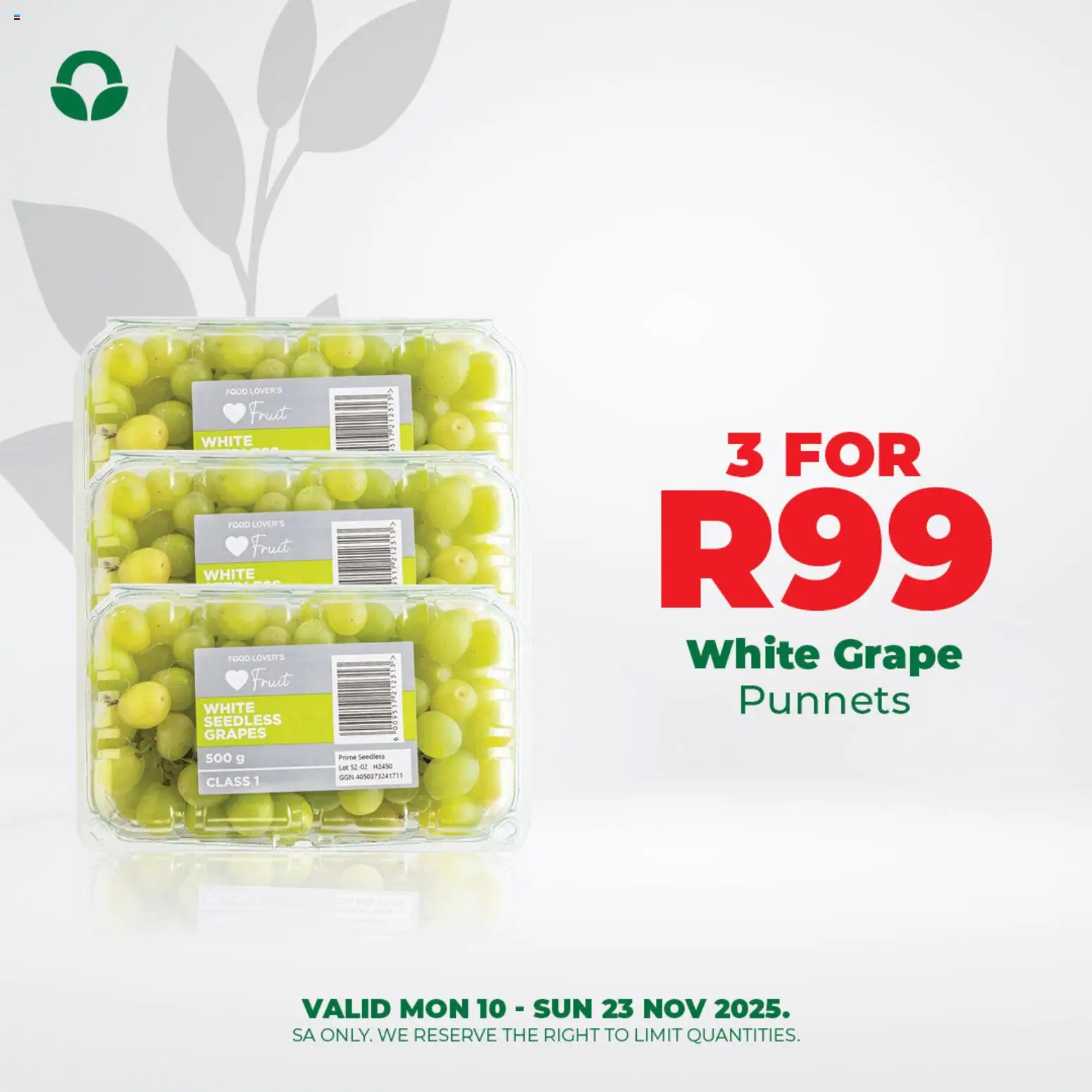 New Food Lover's Market catalogue – valid from 10.11.2025 | Page: 4 | Products: Fruit, Grapes