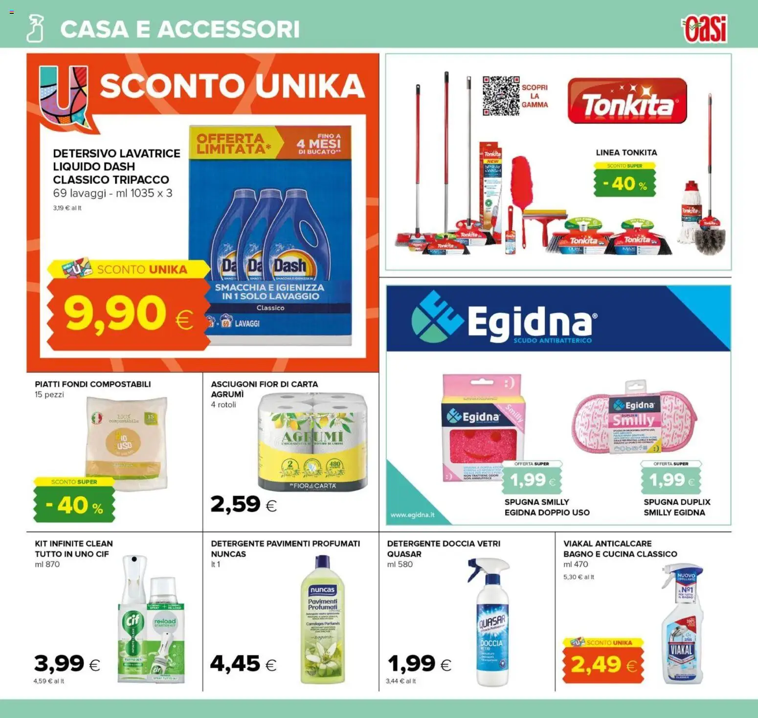 Volantino Oasi del 03.01.2026 | Pagina: 23 | Prodotti: Spugna, Detergente, Anticalcare, Lavatrice