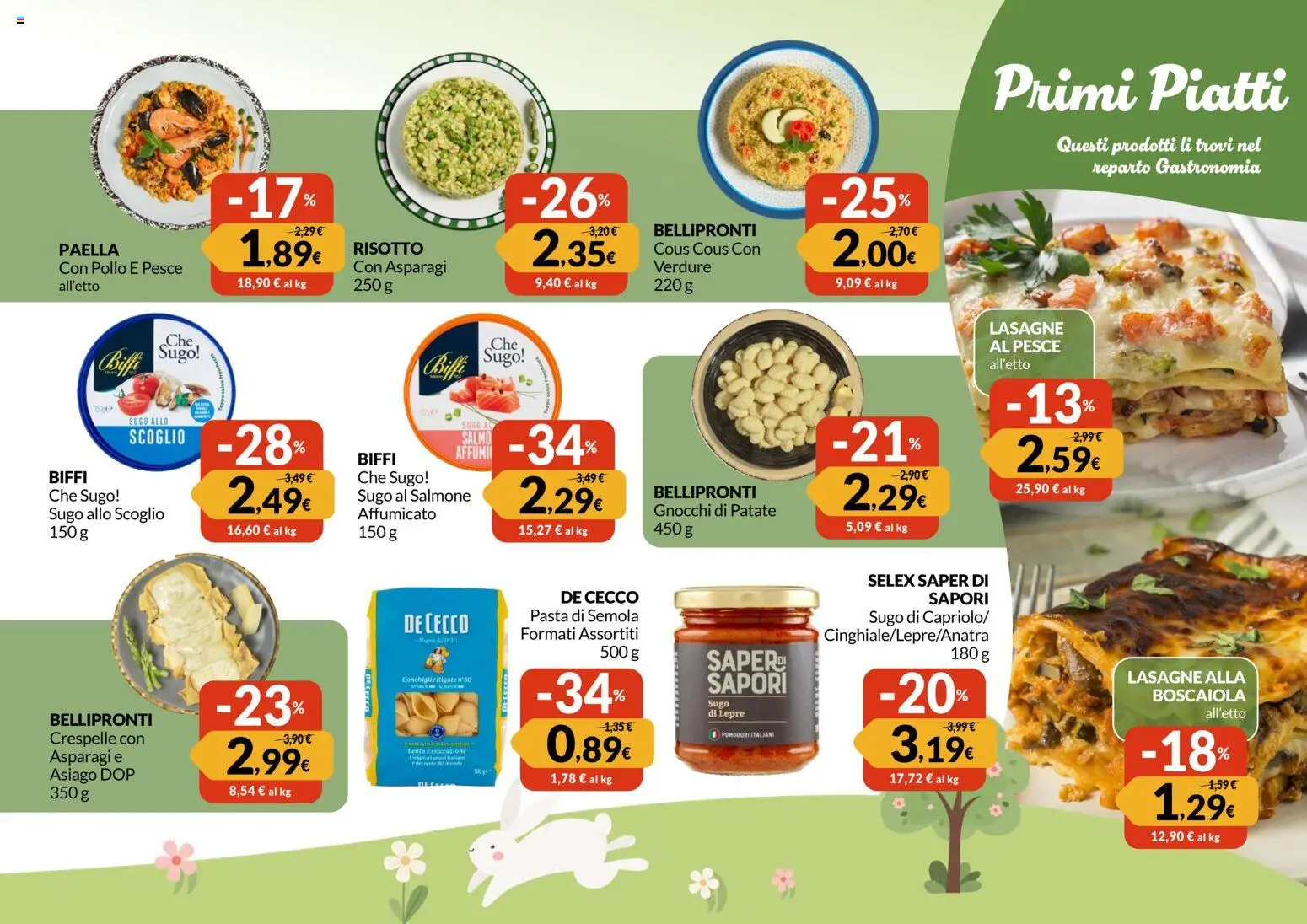 Volantino Famila del 12.03.2026 | Pagina: 11 | Prodotti: Pesce, Patate, Asparagi, Sugo