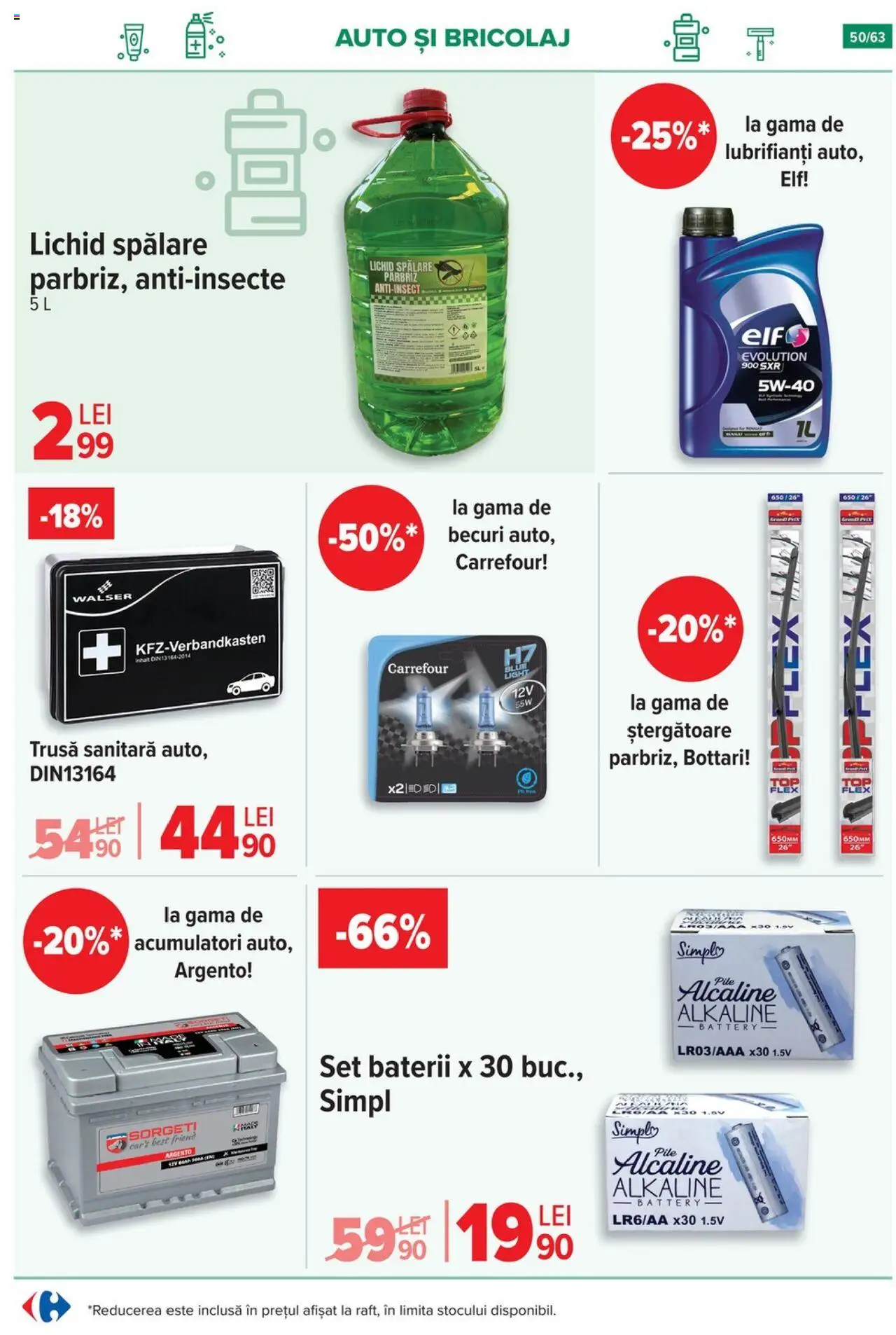 Noul catalog Carrefour – valabil de la 17.09.2025 | Pagină: 50 | Produse: Baterii