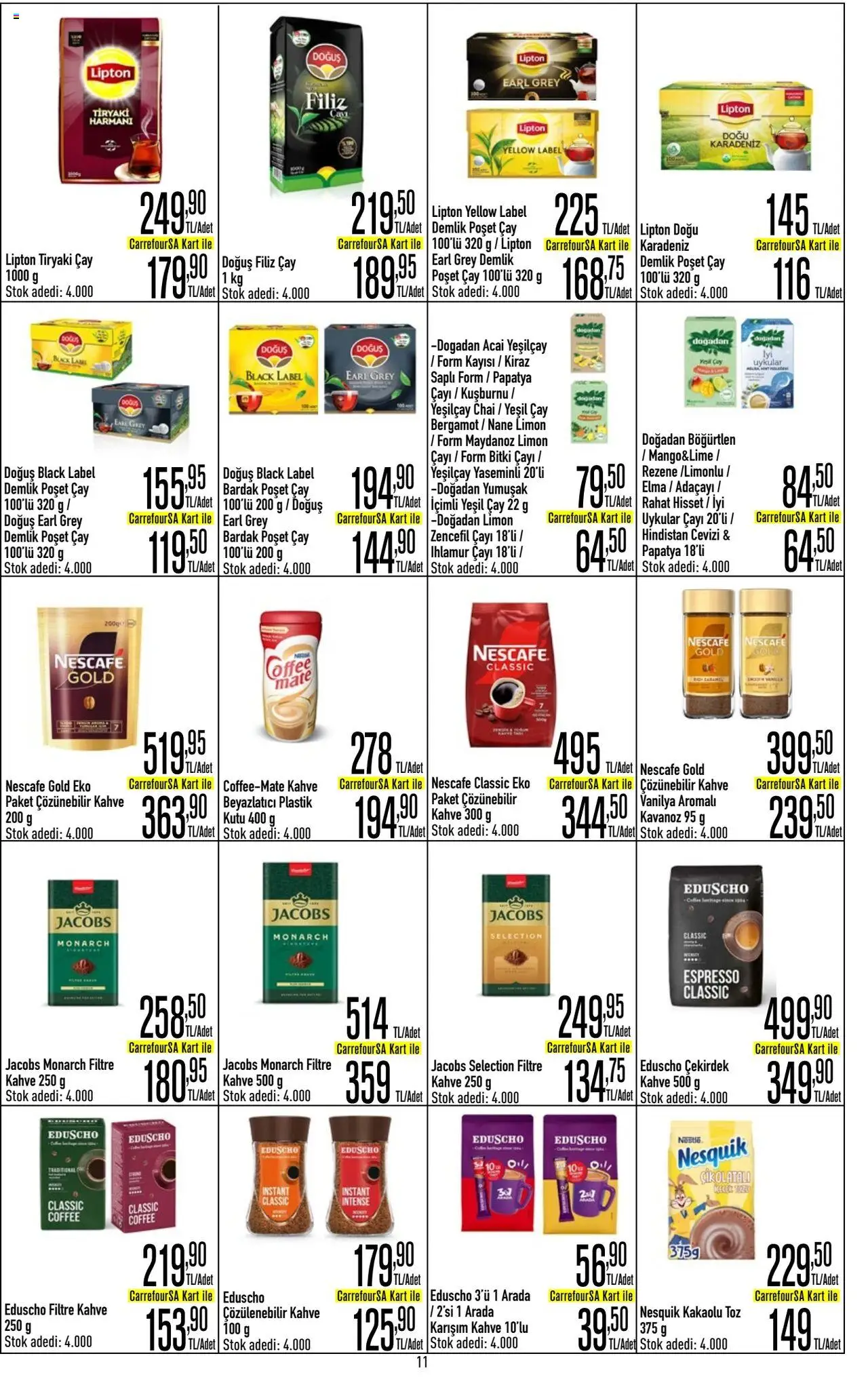 CarrefourSA Katalog - 01.08.2025 tarihinden itibaren geçerlidir | Sayfa: 11 | Ürünler: Kahve, Zselatin, Maydanoz, Kumina