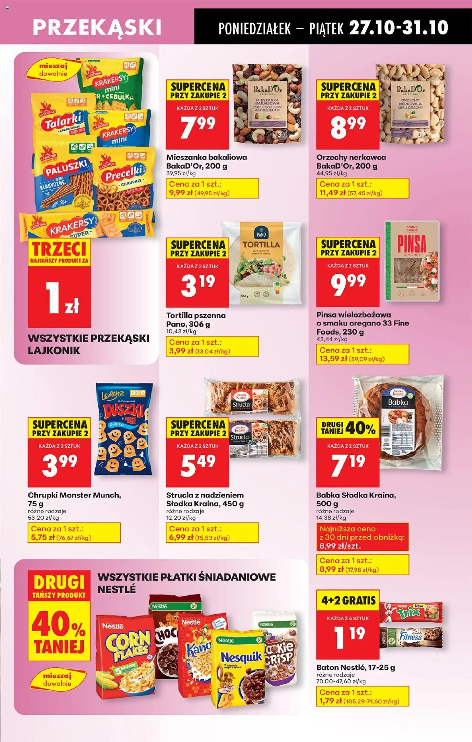Biedronka gazetka od 27.10.2025 | Strona: 67 | Produkty: Oregano, Chrupki, Baton, Pinsa