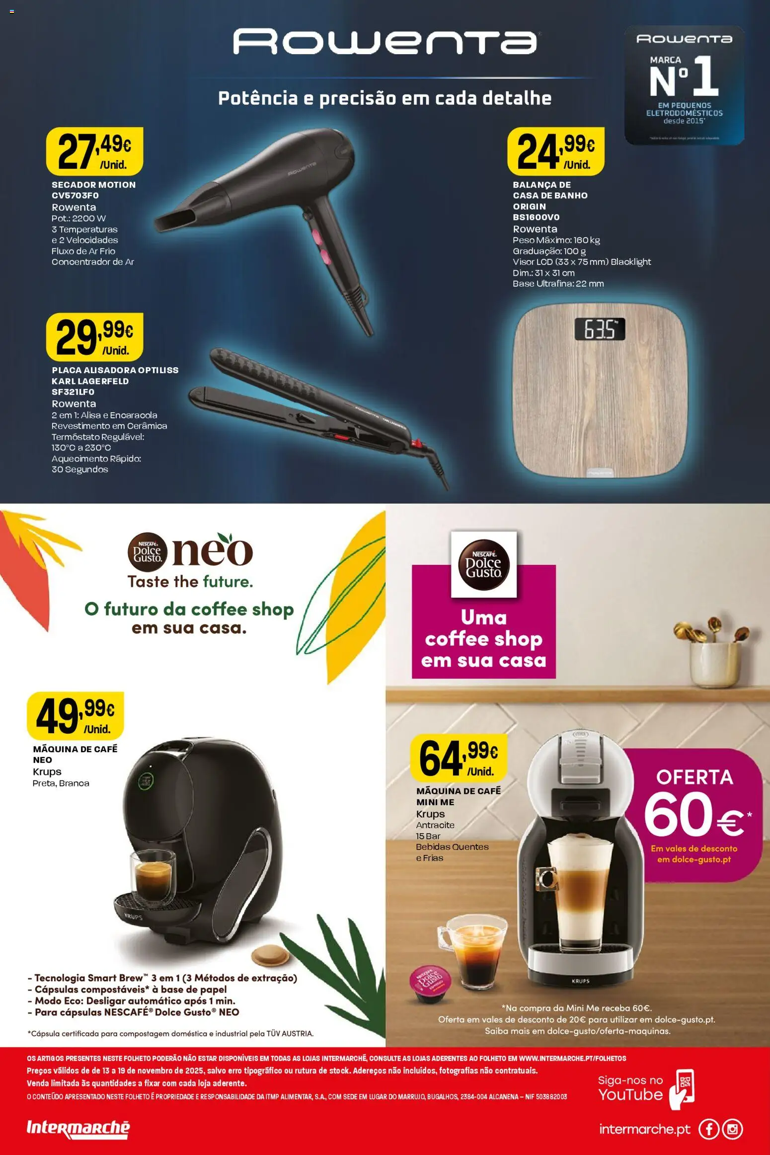 Intermarché Folheto Mini │ válido de 13.11.2025 | Página: 2 | Produtos: Máquina de café, Base, Casa de banho, Café