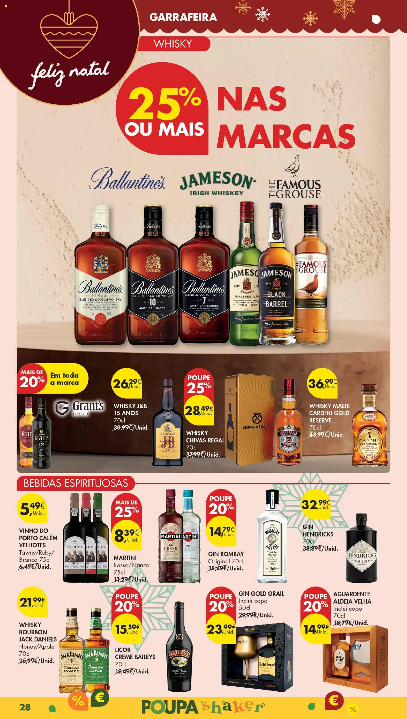 Pingo Doce Poupe Esta Semana Madeira │ válido de 11.11.2025 | Página: 28 | Produtos: Whisky, Licor, Vinho, Gin