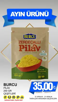 01.12.2025 tarihinden itibaren geçerli olan Furpa kataloğu önizlemesi | Sayfa: 22 | Ürünler: Pilav