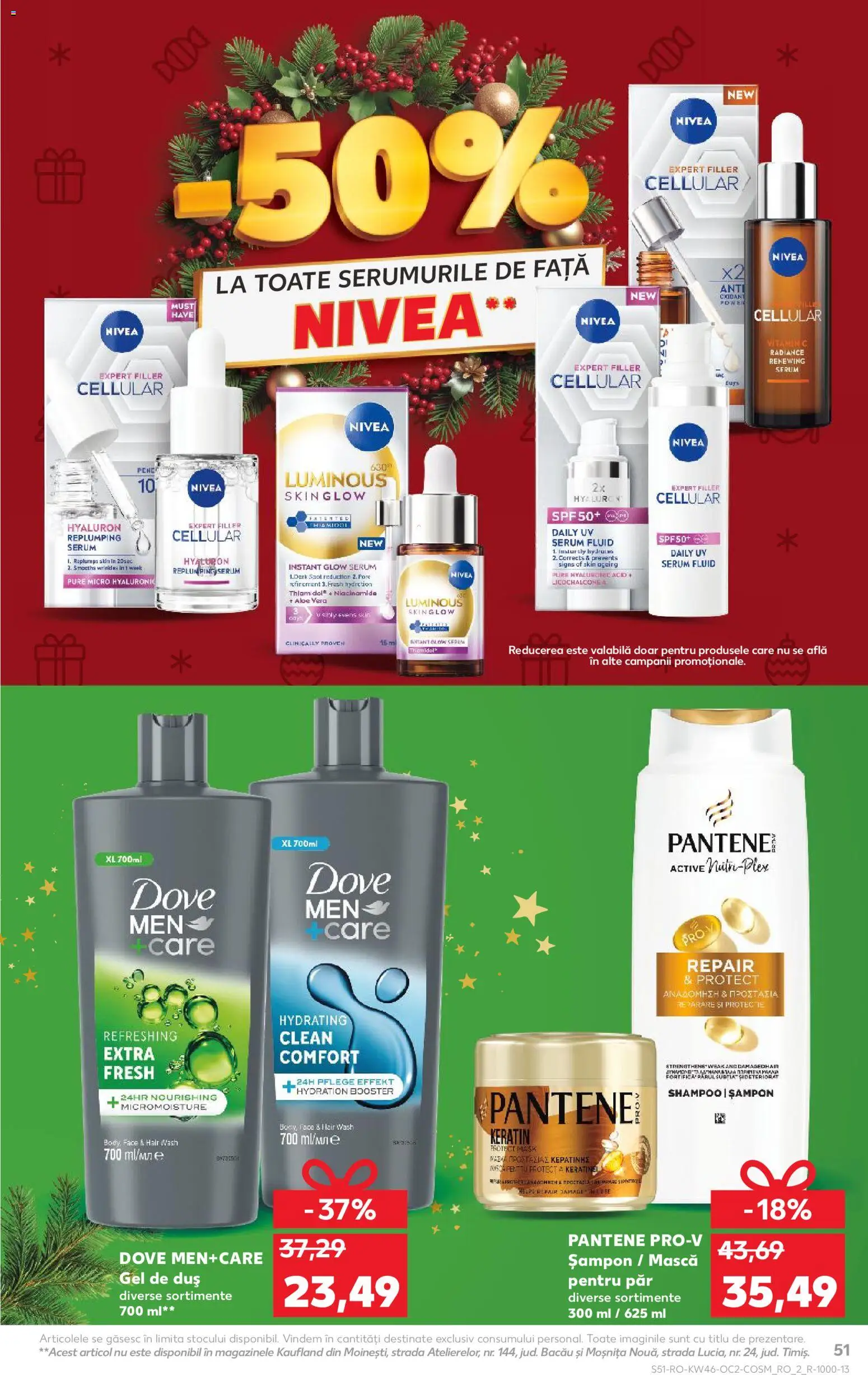Noul catalog Kaufland – valabil de la 12.11.2025 | Pagină: 51 | Produse: Mouse, Serum, Șampon, Gel de duș