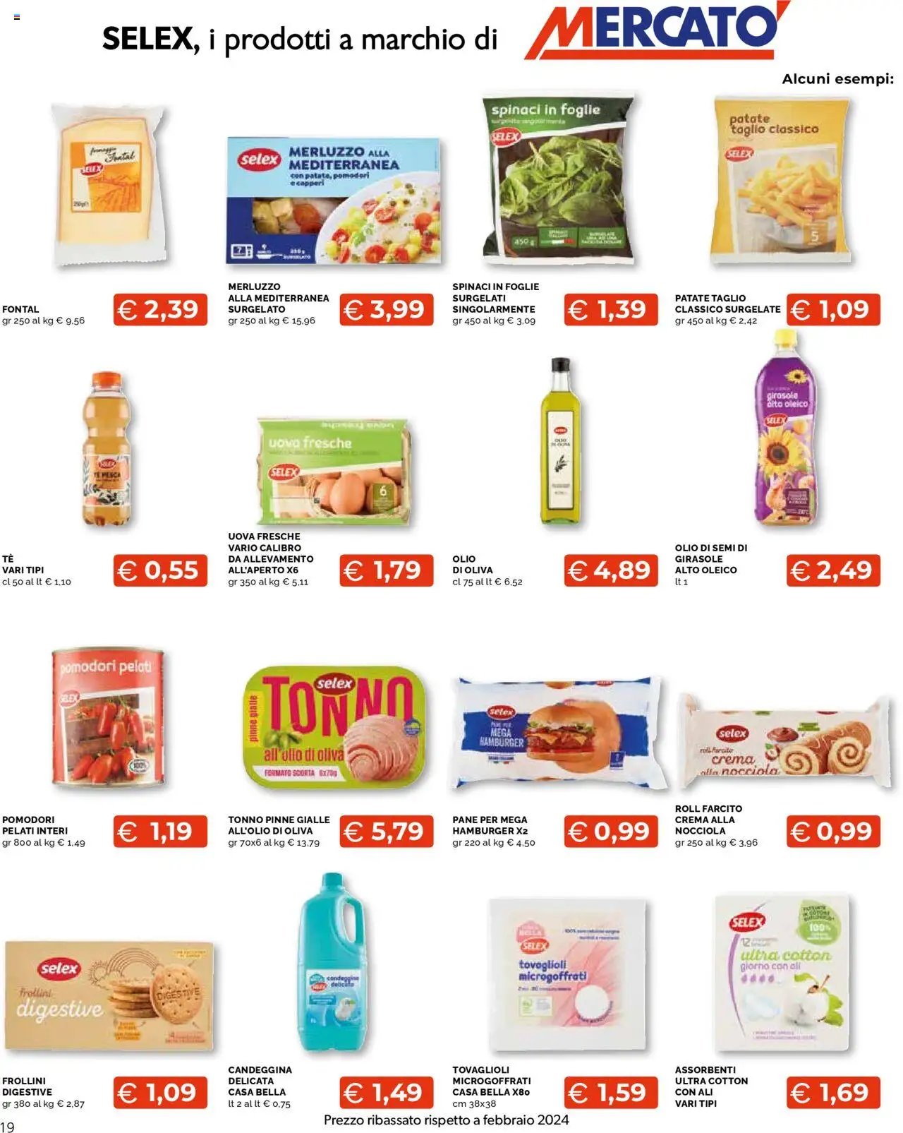 Volantino Mercatò del 25.08.2025 | Pagina: 19 | Prodotti: Crema, Uova, Pesca, Pinne
