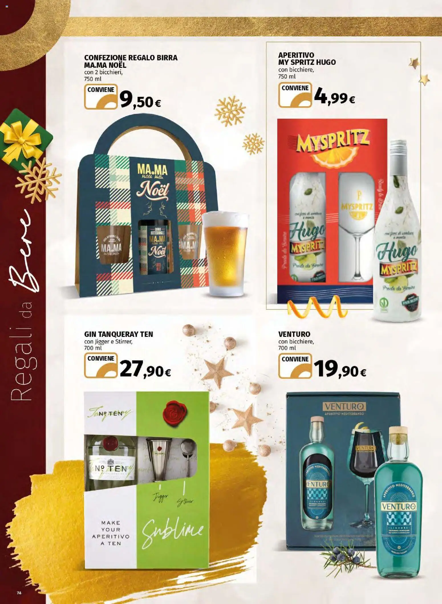 Volantino Ipercoop del 20.11.2025 | Pagina: 74 | Prodotti: Birra, Gin, Aperitivo
