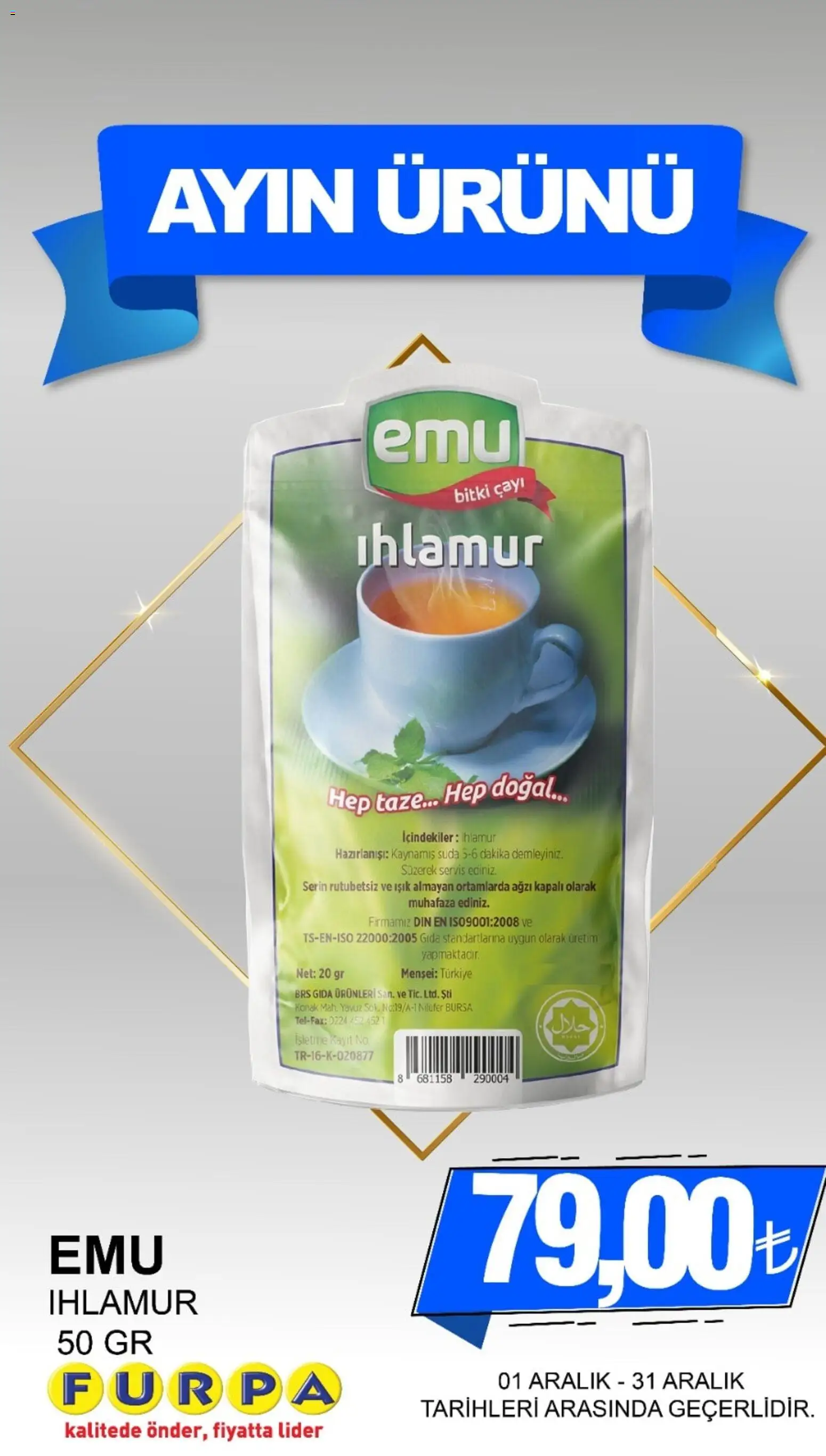 Furpa Ayın Ürünleri - 01.12.2025 tarihinden itibaren geçerlidir | Sayfa: 13 | Ürünler: Ihlamur, Kumina