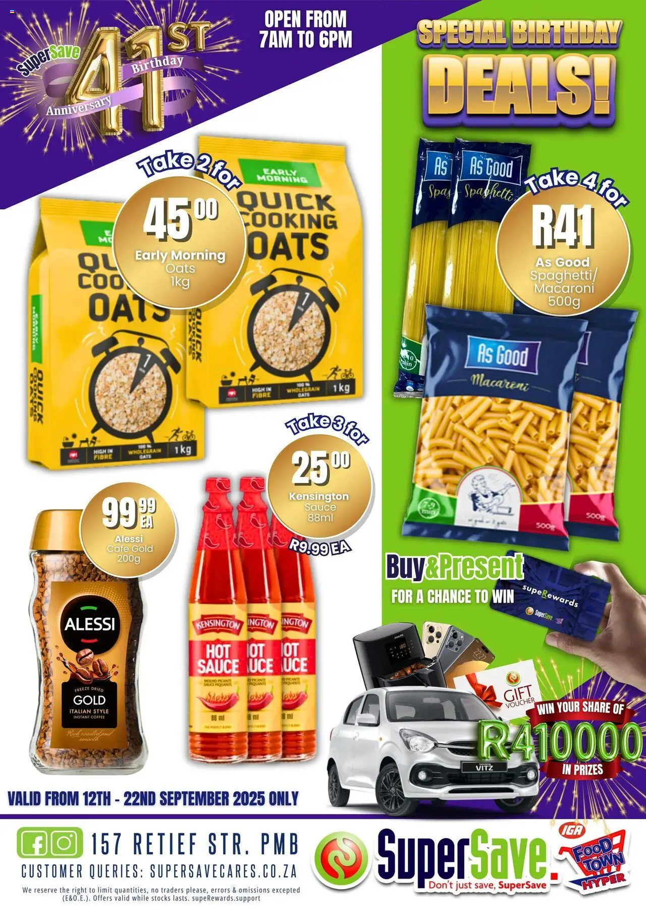 New Super Save catalogue – valid from 16.09.2025 | Page: 41 | Products: Oats, Coffee, Sauce, Estuche organizador de viaje
