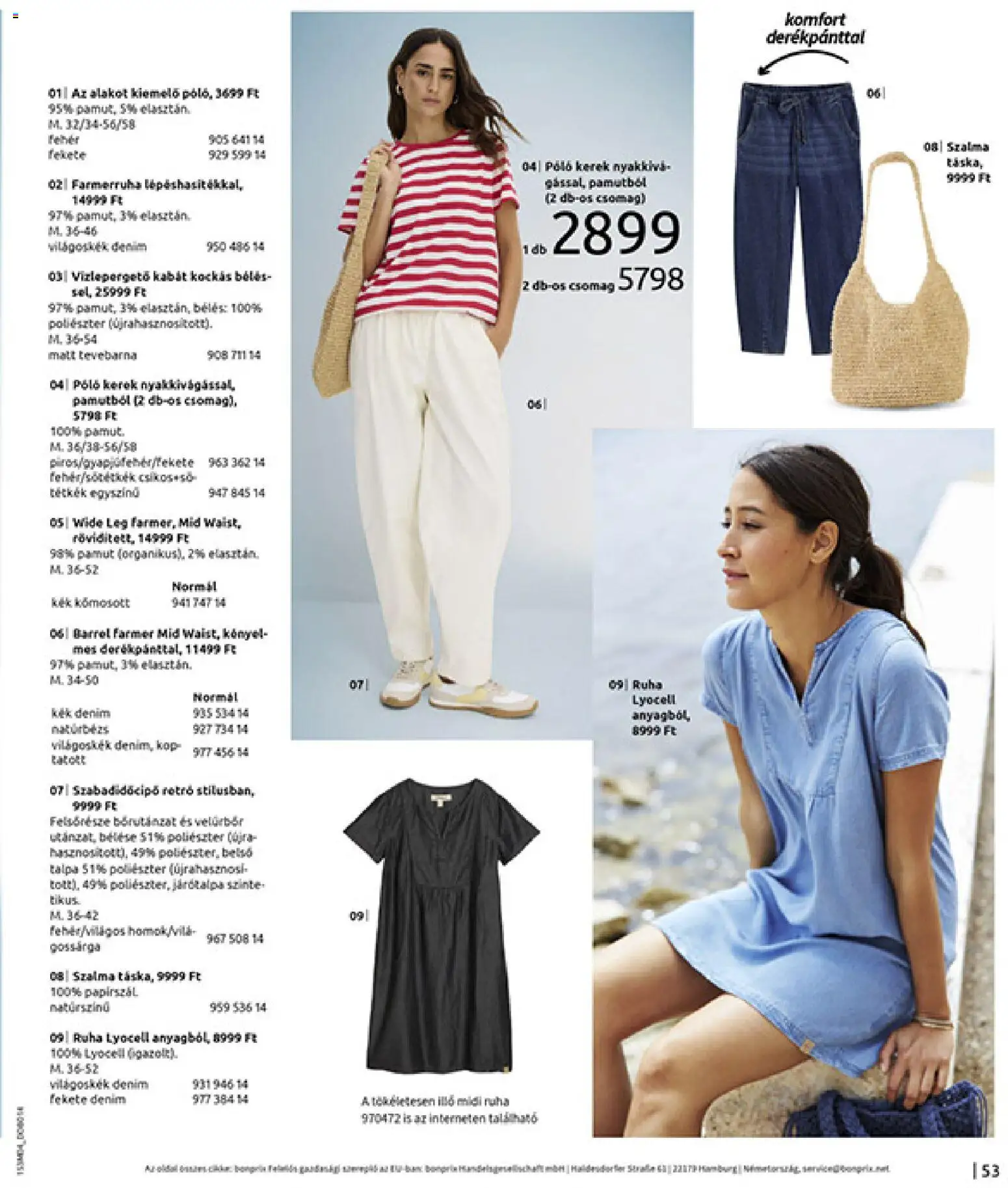 Bonprix akciós ujság - amely érvényes a következő dátumtól: 30.03.2026 | Oldal: 55 | Termékek: Farmer, Ruha, Kabát
