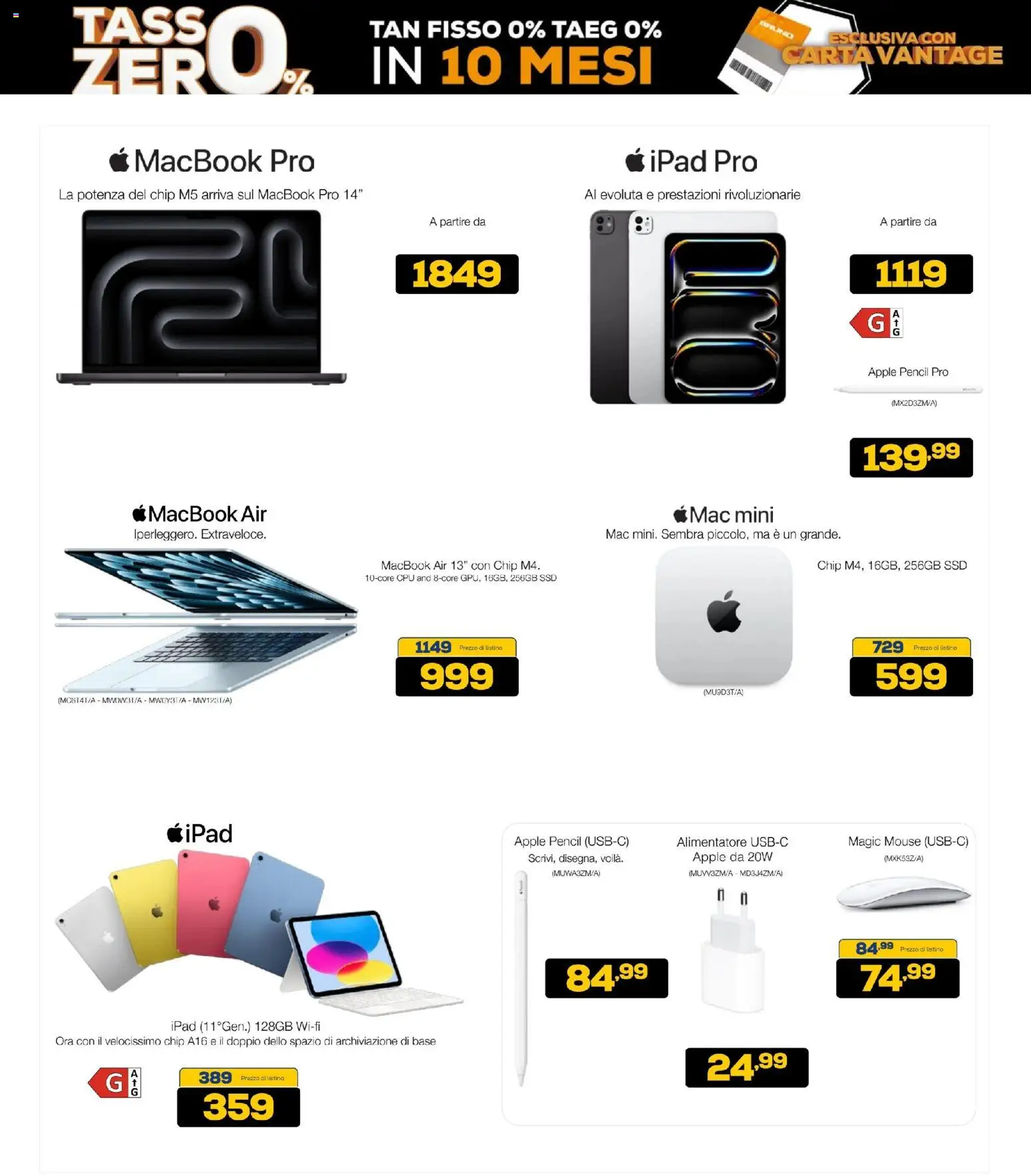 Volantino BRUNO del 31.10.2025 | Pagina: 7 | Prodotti: Macbook air, Mouse, Ipad, Macbook