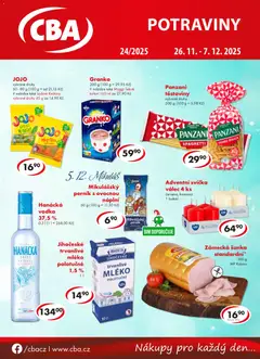 Náhled letáku CBA leták od 26.11.2025