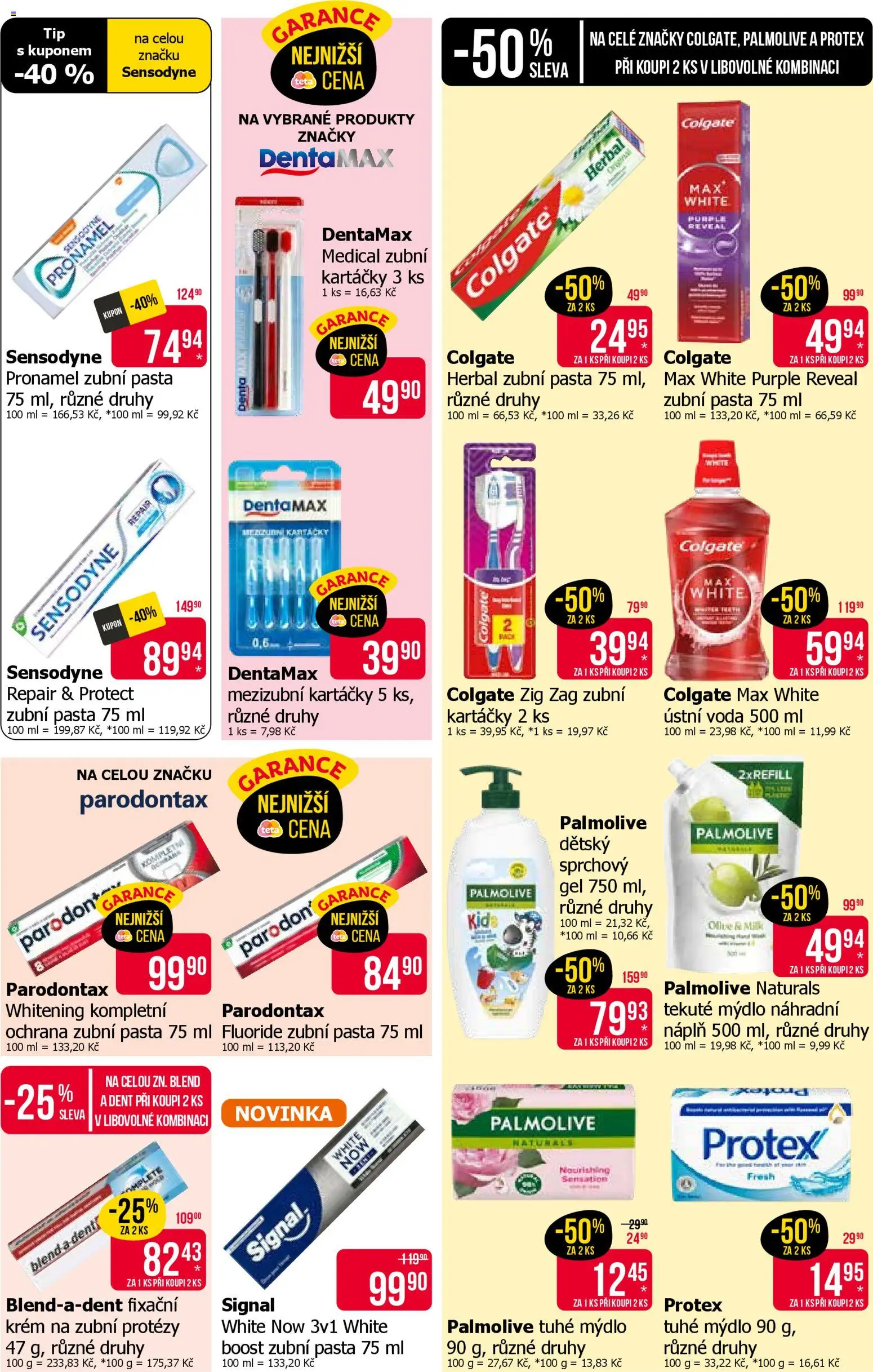 TETA Drogerie leták od 26.03.2026 | Strana: 12 | Produkty: Ústní voda, Parodontax, Voda, Mezizubní kartáčky