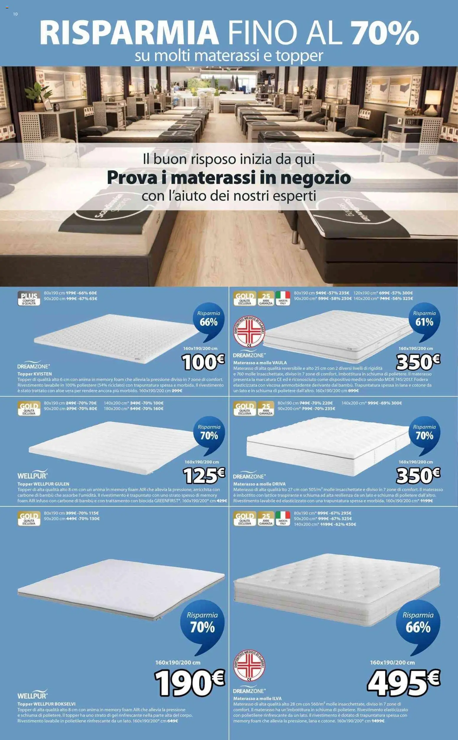 Volantino JYSK del 20.03.2026 | Pagina: 10 | Prodotti: Ammorbidente, Aloe vera, Materasso