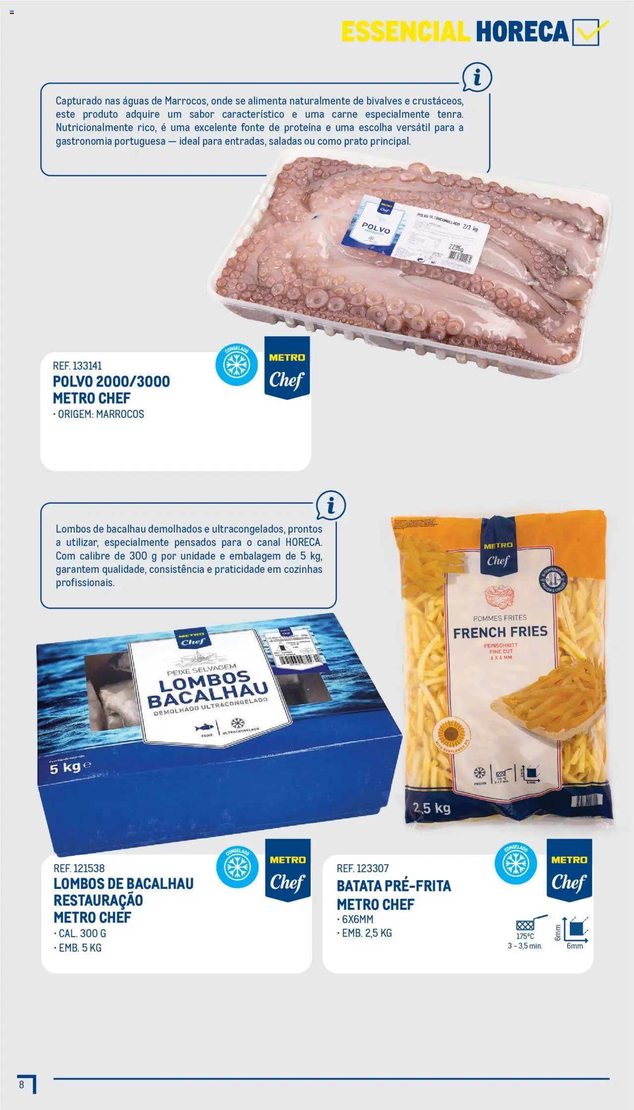 Makro - Guia Essenciais  │ válido de 01.07.2025 | Página: 9 | Produtos: Batata, Bacalhau, Peixe, Proteina