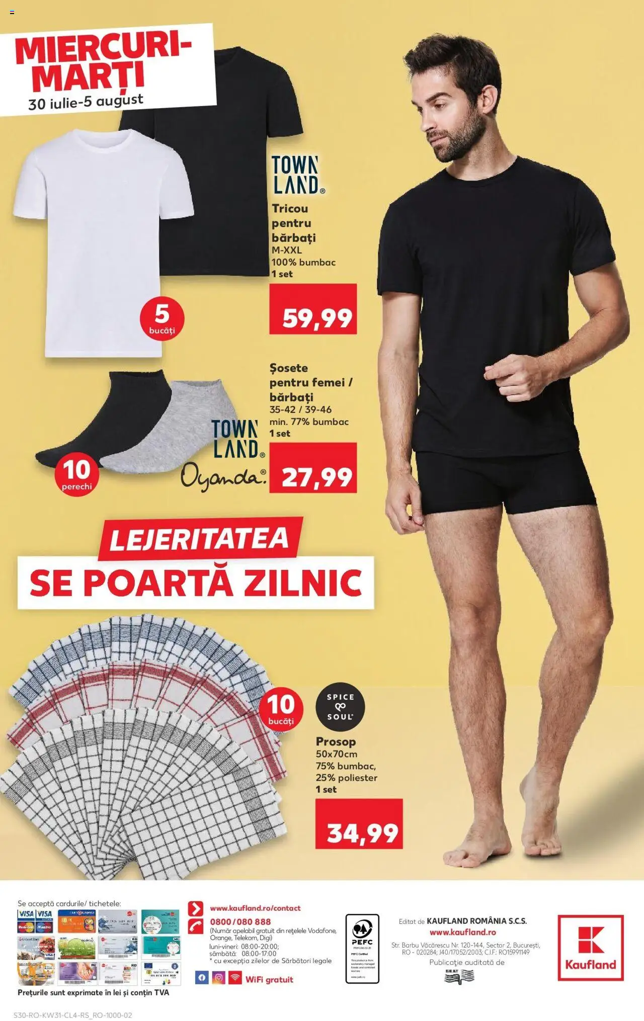 Catalog Kaufland - Brașov – valabil de la 30.07.2025 | Pagină: 30 | Produse: Kestane, Tricou, Șosete