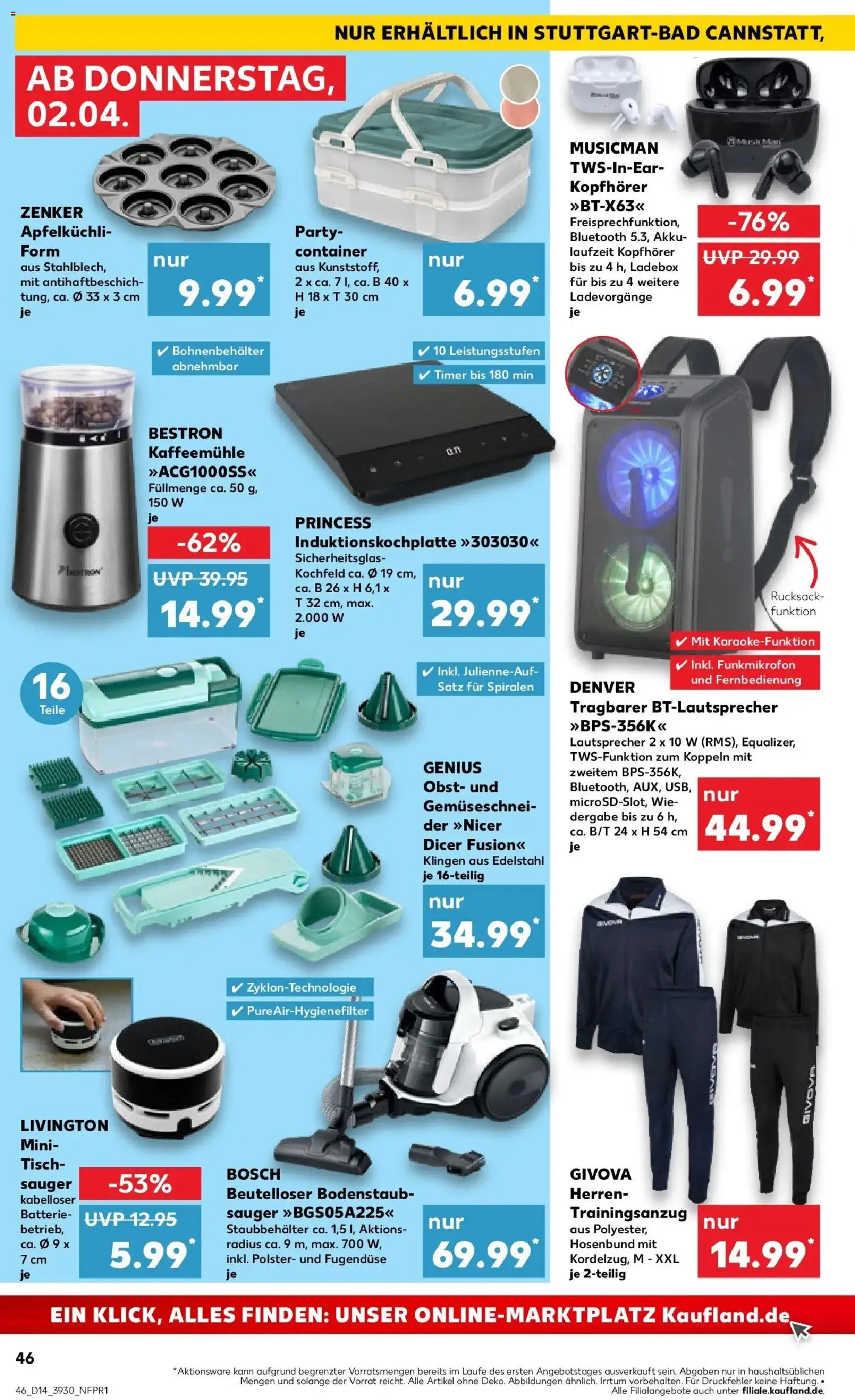 Kaufland Prospekt Stuttgart	 – gültig ab 30.03.2026 | Seite: 60 | Produkte: Bosch, Tisch, Batterie, Obst