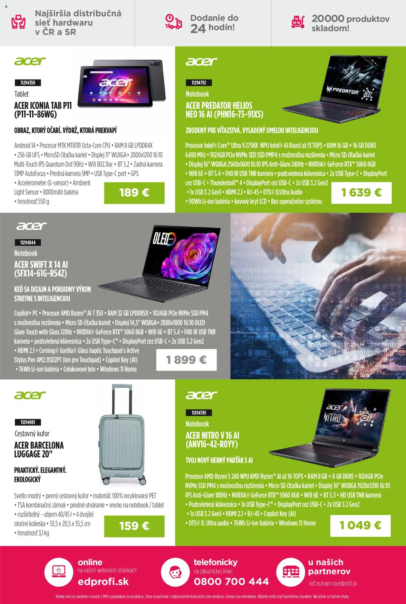 Nové ED Profi akcie – leták je platný od 01.10.2025 | Strana: 21 | Produkty: Svetlo, Rám, Tablet, Klávesnica