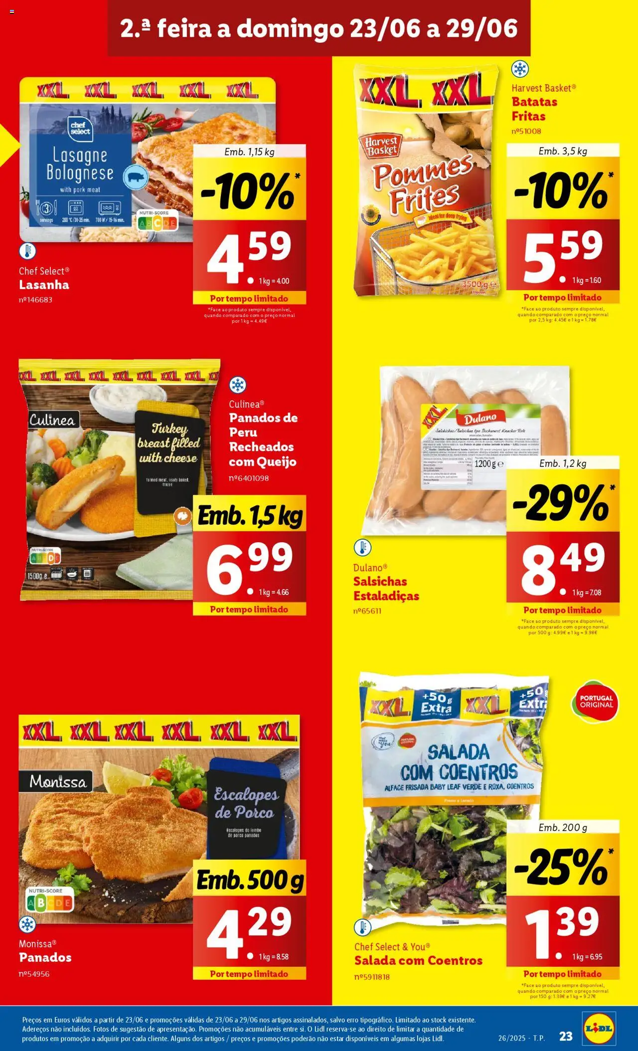Lidl folheto │ válido de 23.06.2025 | Página: 23 | Produtos: Peru, Lombo, Batatas fritas, Alface