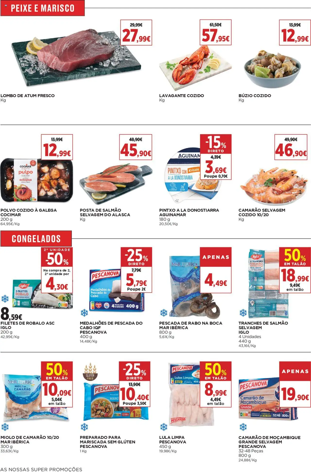 El Corte Ingles folheto │ válido de 22.08.2025 | Página: 16 | Produtos: Cabo, Pescada, Salmão, Proteina