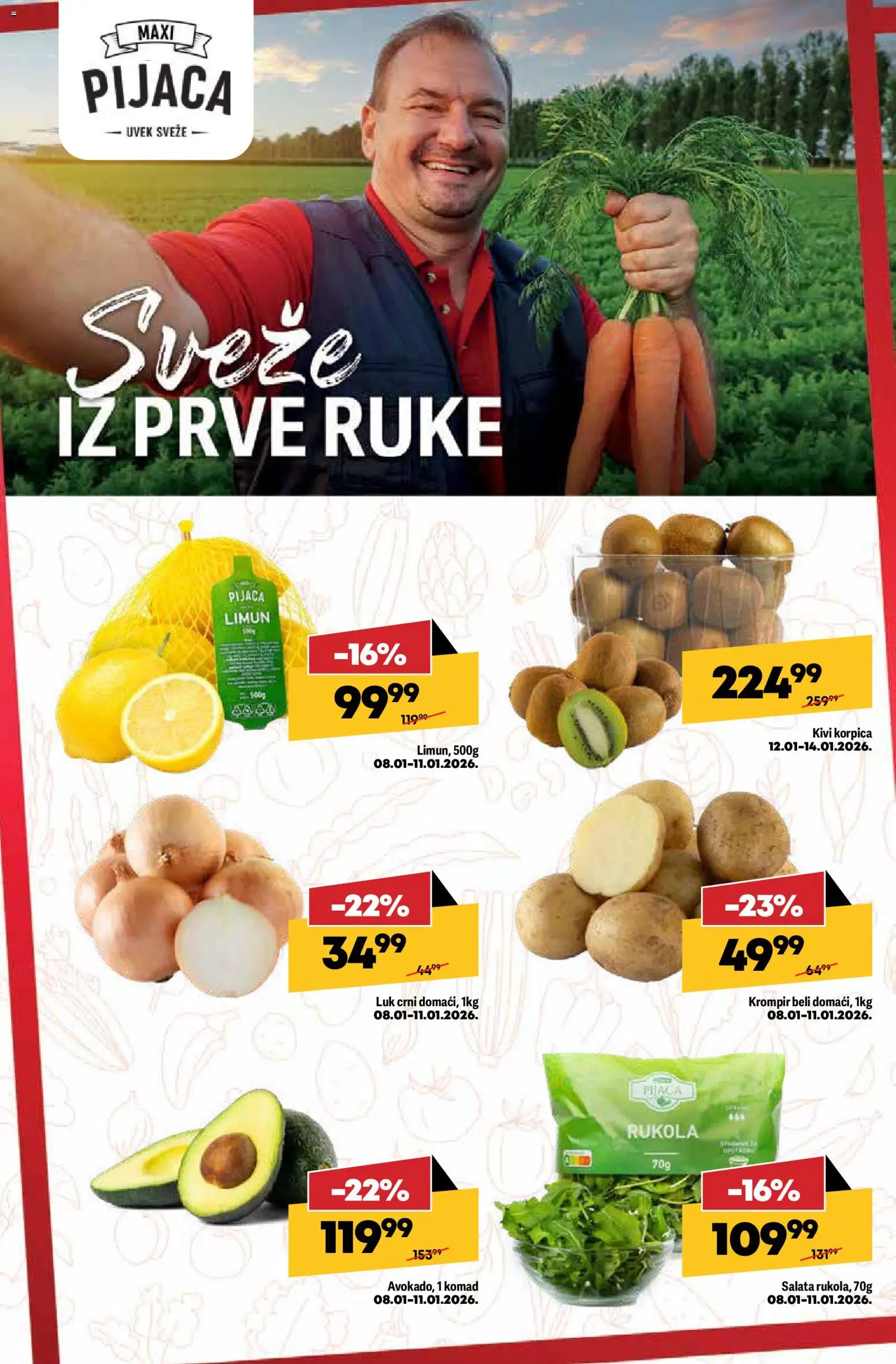 Maxi katalog - važi od 08.01.2026 | Strana: 6 | Proizvode: Kivi, Salata, Krompir, Limun