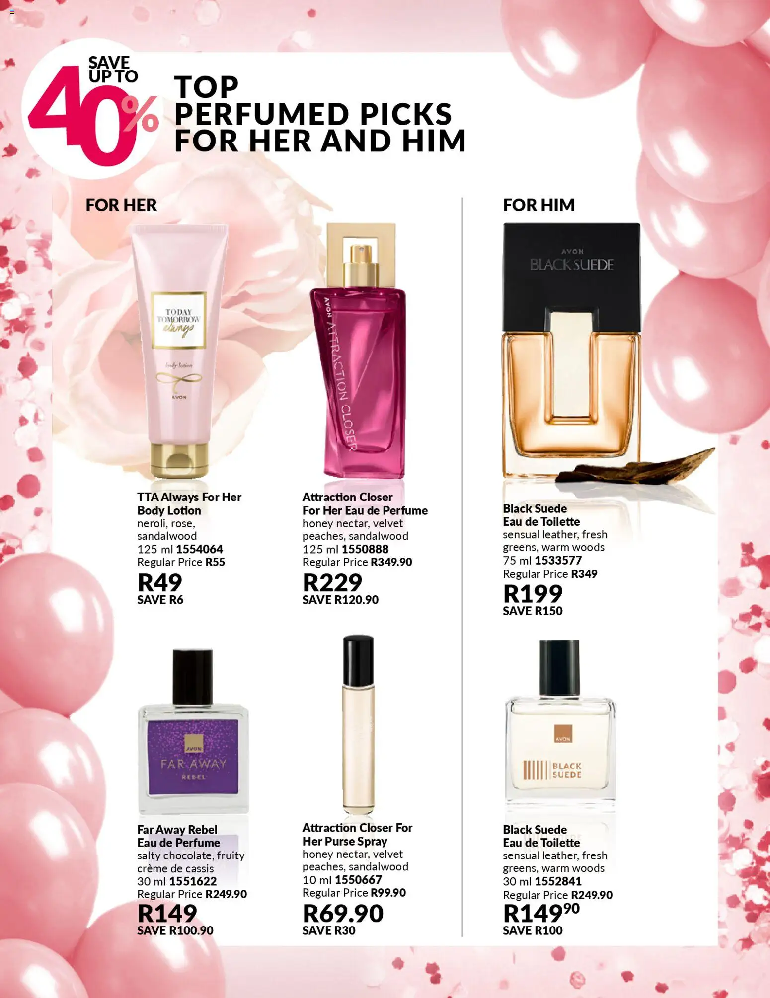 New Avon catalogue – valid from 24.01.2026 | Page: 12 | Products: Purse, Perfume, Eau de toilette, Lotion