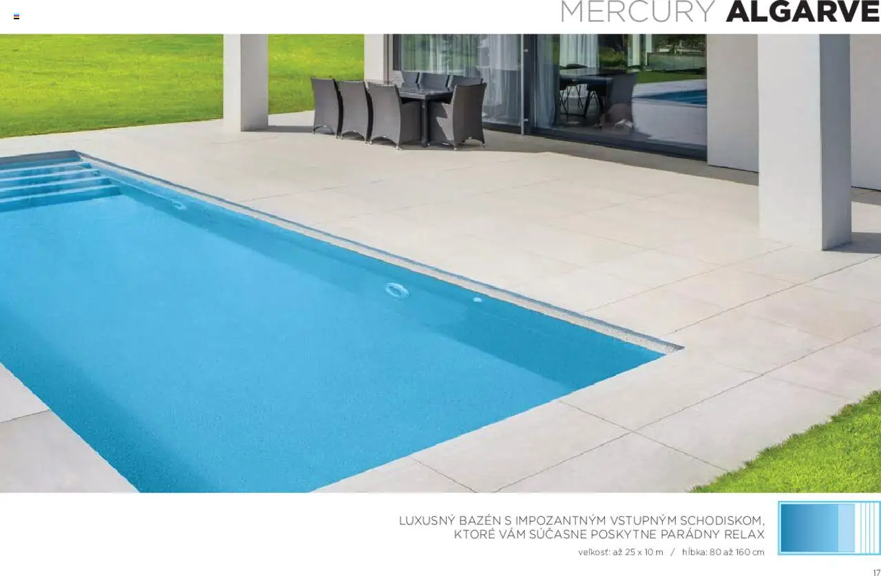 Nové Mountfield akcie – leták je platný od 15.08.2025 | Strana: 17 | Produkty: Bazén