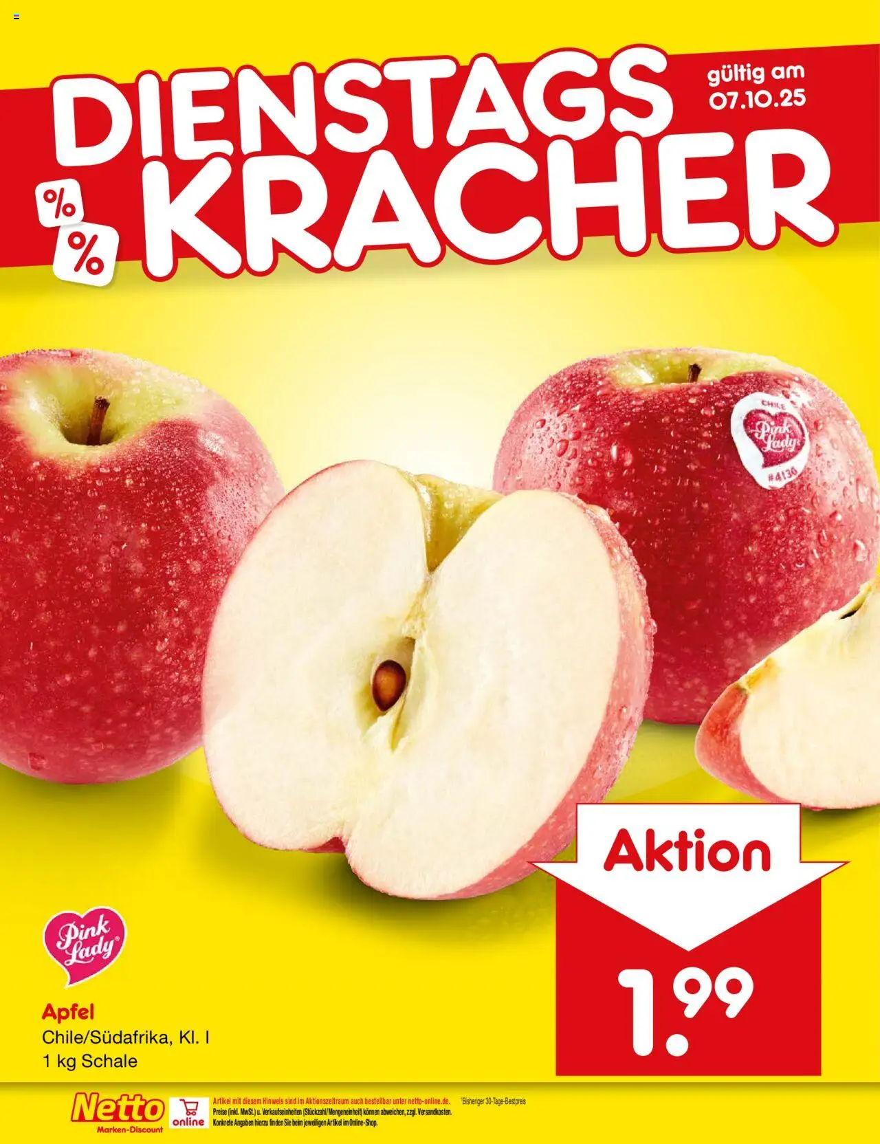Netto Marken-Discount Prospekt 	 – gültig ab 06.10.2025 | Seite: 8 | Produkte: Äpfel