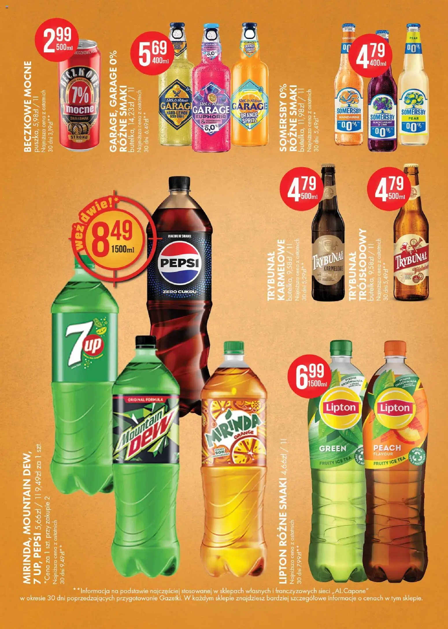Al.Capone gazetka od 13.04.2026 | Strona: 31 | Produkty: Ice Tea, Pepsi, Somersby