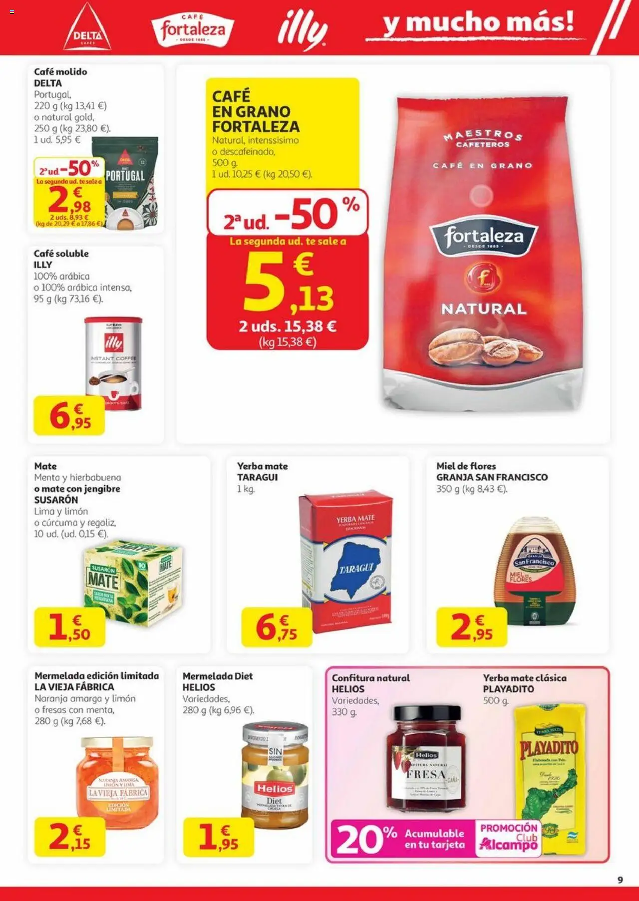 Alcampo - Canarias │ válido desde el 23.10.2025 | Página: 9 | Productos: Lima, Fresas, Té, Μηχανή καφέ