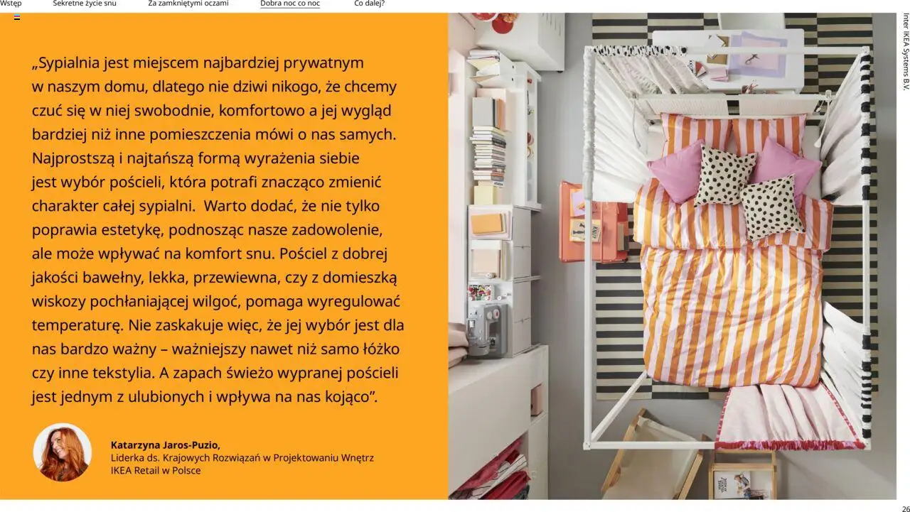 IKEA promocje - Odkrywamy sen od 01.01.2025 | Strona: 26 | Produkty: Pościel, Łóżko, Zapach