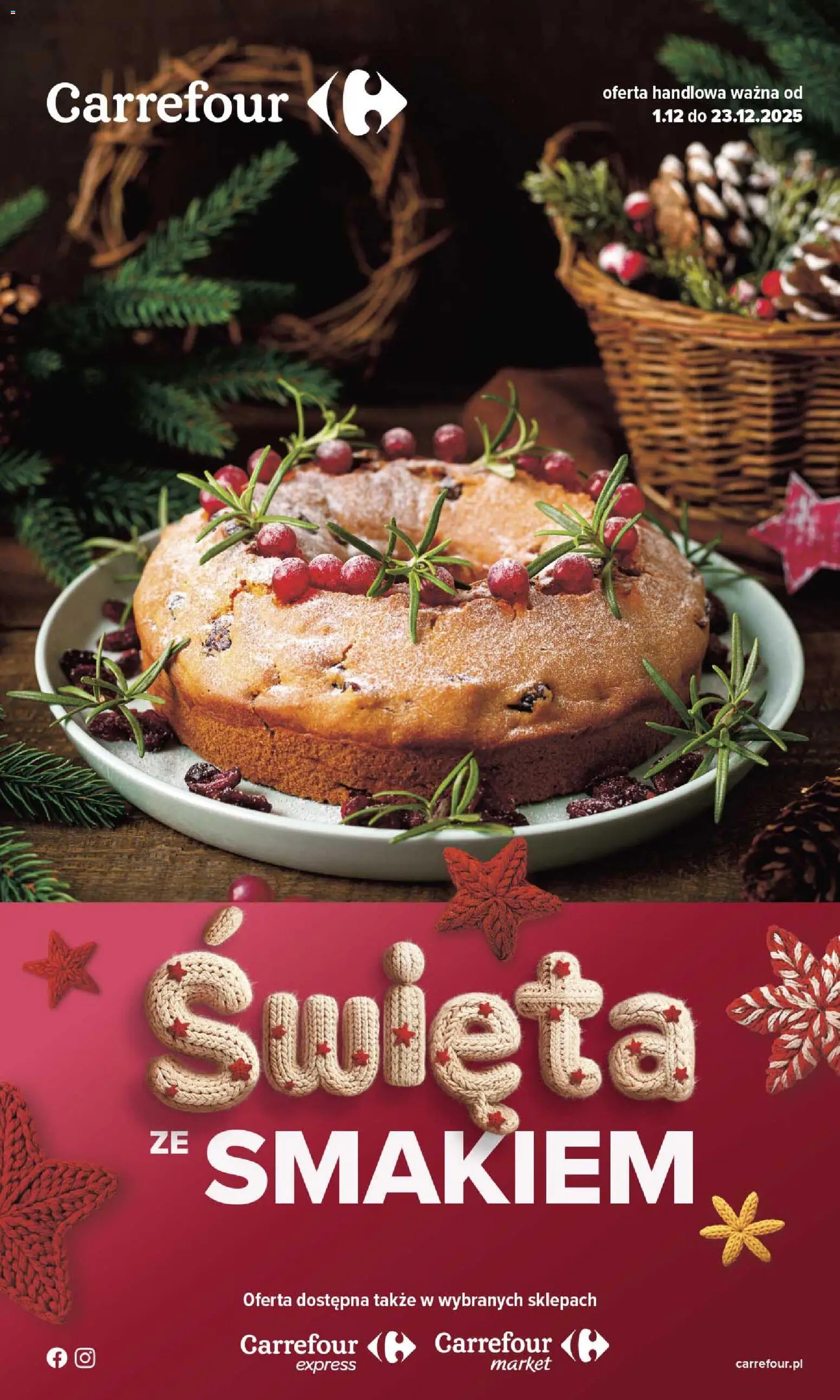 Carrefour Gazetka - Święta od 01.12.2025 | Strona: 1