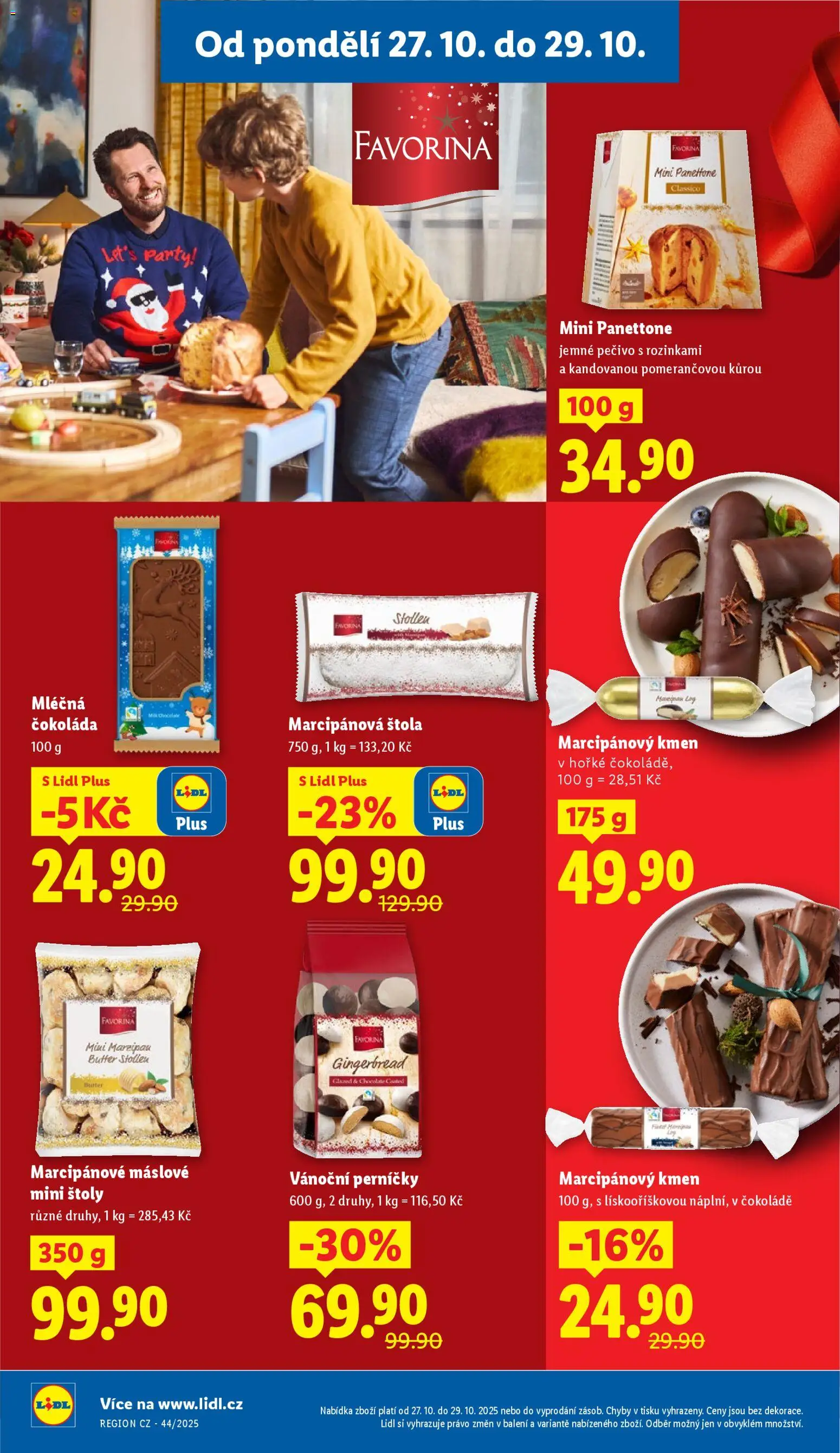 Lidl leták od 27.10.2025 | Strana: 22 | Produkty: Čokoláda, Pečivo, Perníčky, Milk chocolate