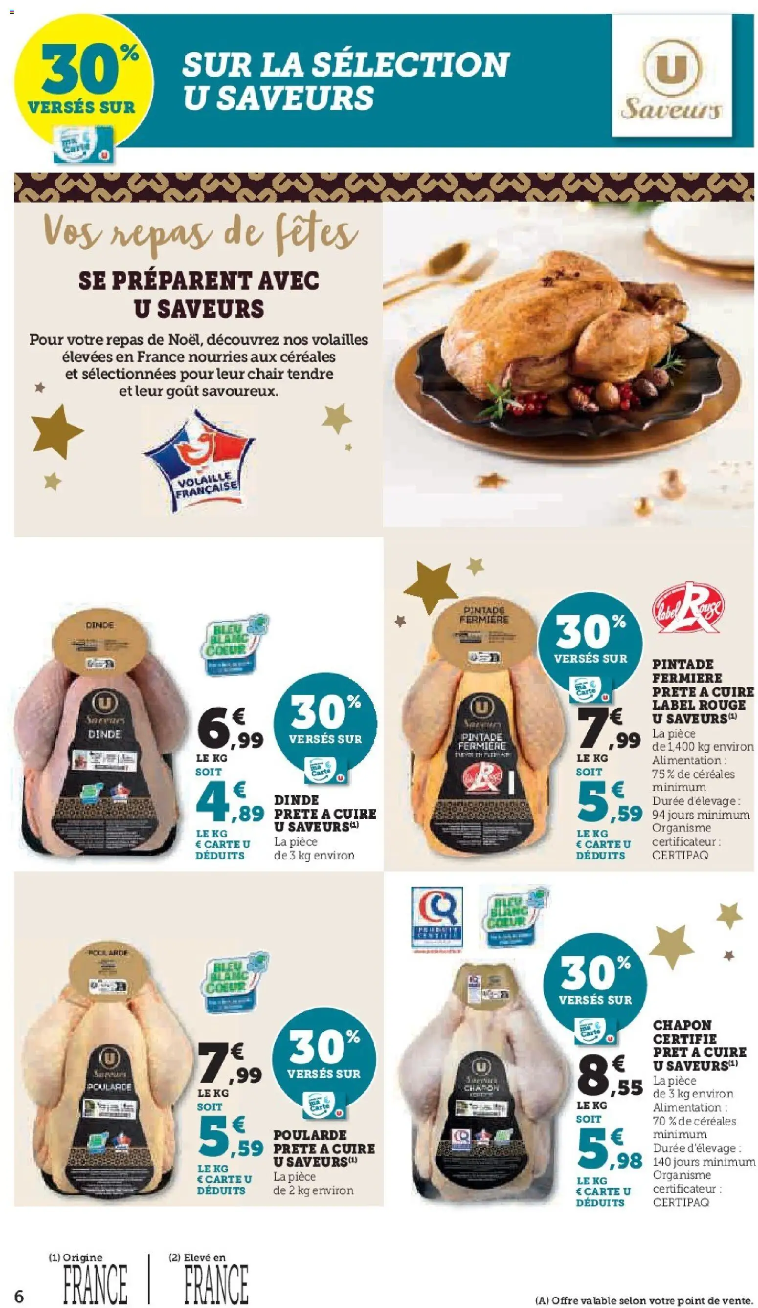 {H1} | Page: 6 | Produits: Chapon, Volaille, Pintade, Céréales