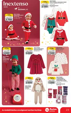 Auchan - Karácsonyi ajándék ajánlataink - amely érvényes a következő dátumtól: 13.11.2025 | Oldal: 23 | Termékek: Body, Pulóver, Overál