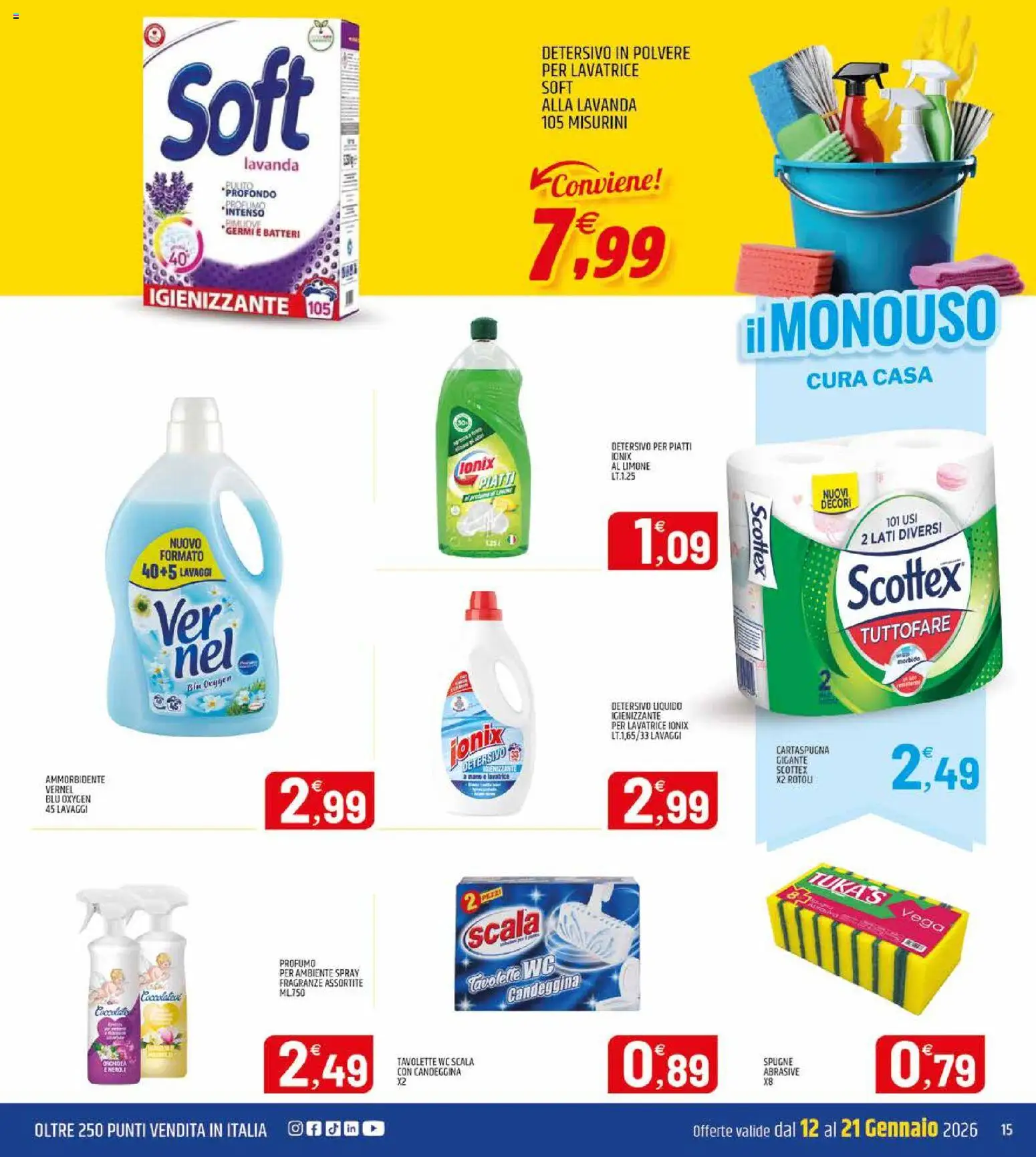 Volantino ARD Discount del 12.01.2026 | Pagina: 15 | Prodotti: Limone, Lavatrice, Scala, Lavanda