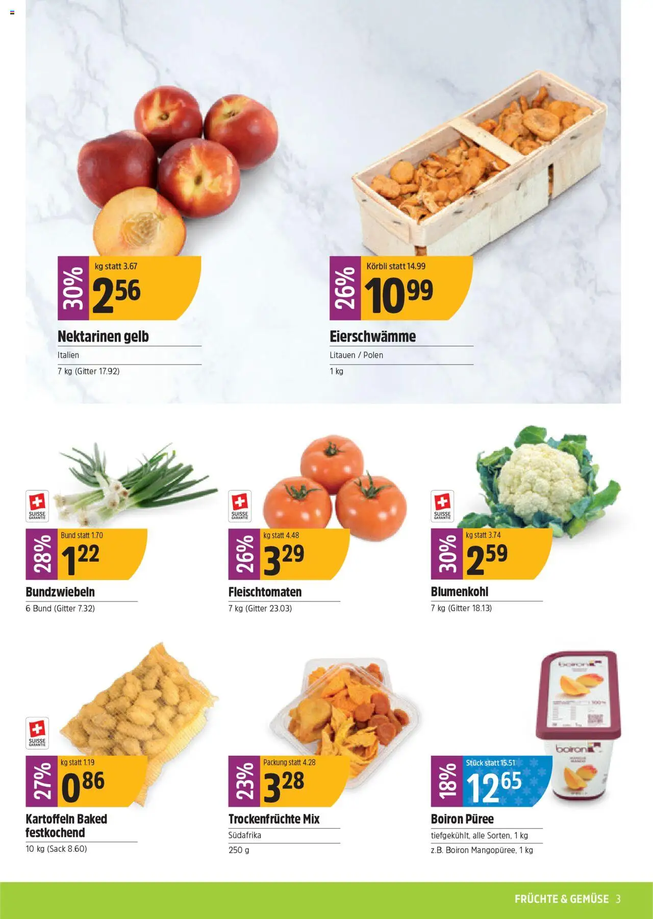 TopCC Aktionen ab 11.08.2025 | Seite: 3 | Produkte: Gitter, Blumenkohl, Gemüse, Früchte